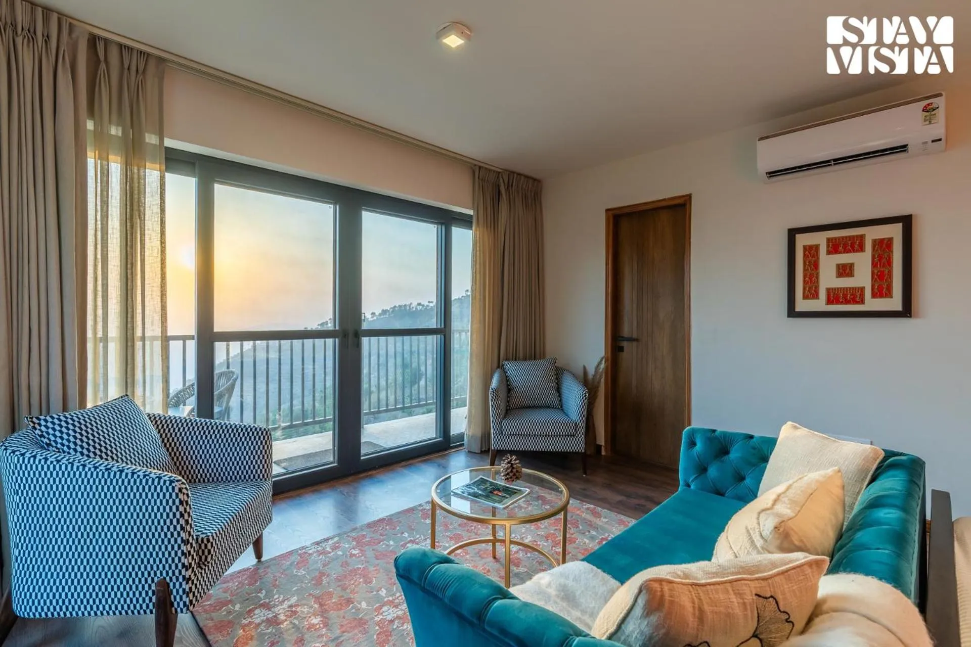 Bedroom in StayVista at Savara with Heated Infinity Pool and Jacuzzi