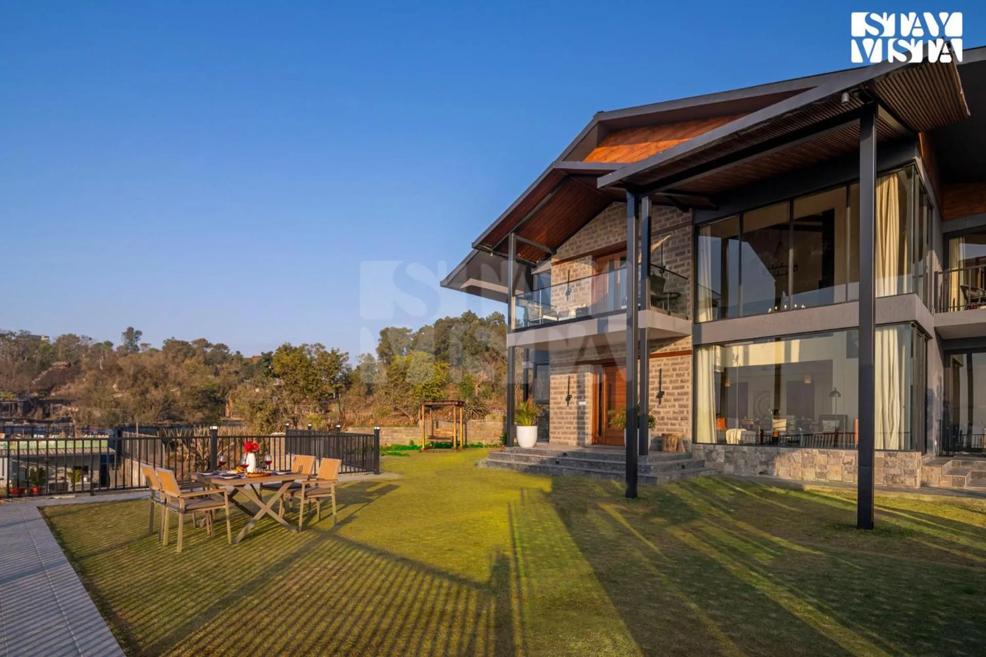 Garden in StayVista at Savara with Heated Infinity Pool and Jacuzzi