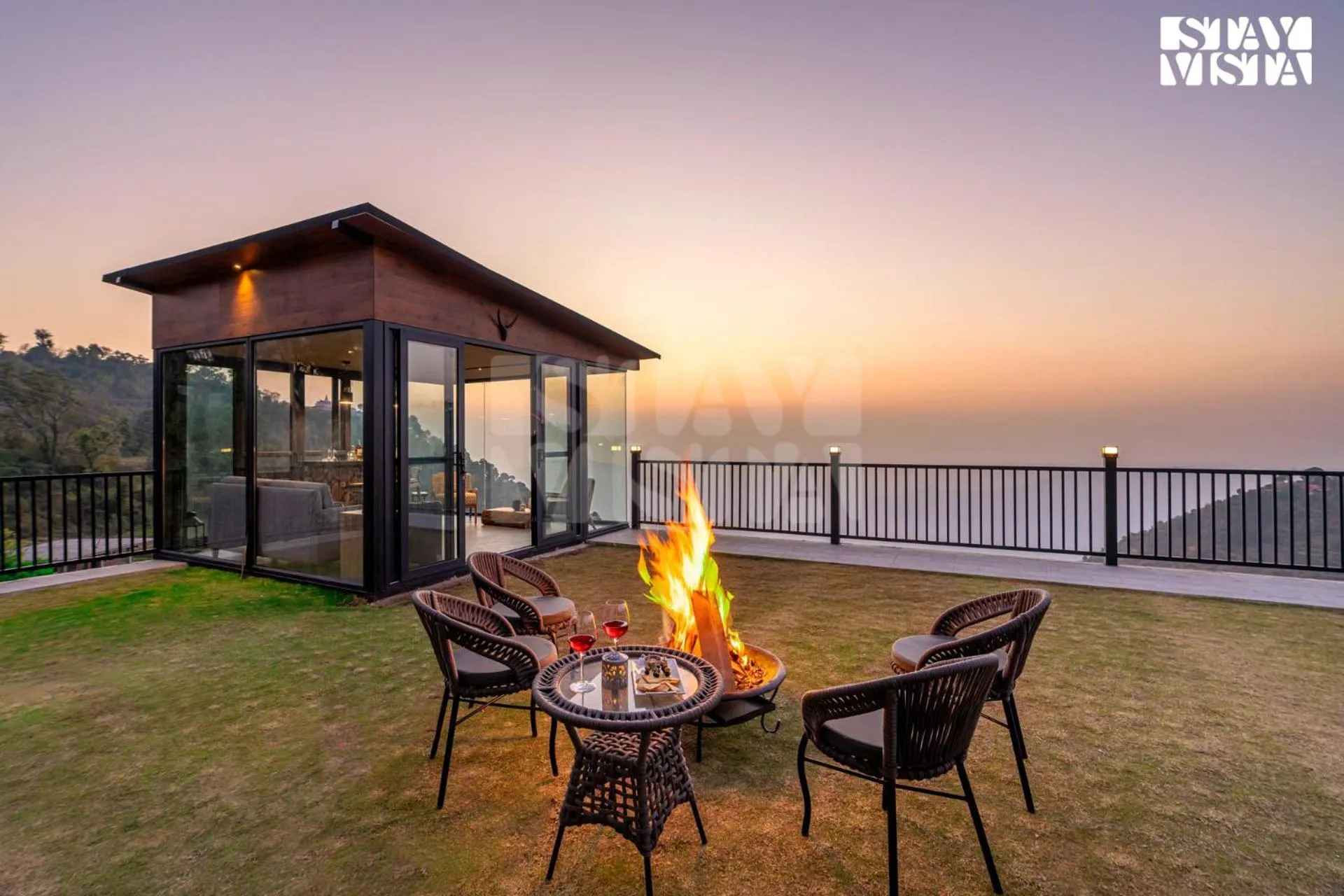 Garden in StayVista at Savara with Heated Infinity Pool and Jacuzzi