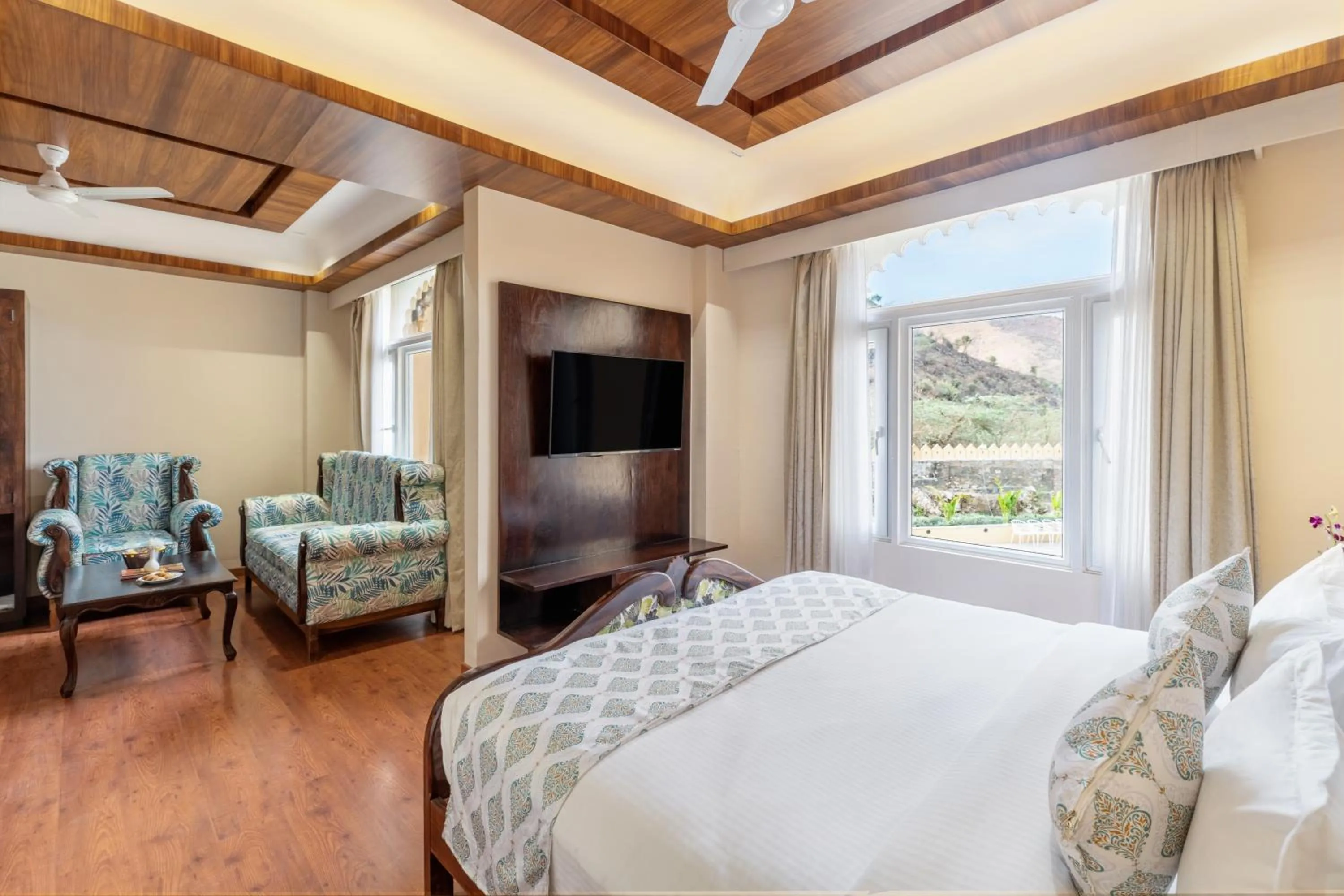 Photo of the whole room, Bed in Turban Roopgarh Resort and Spa, Udaipur