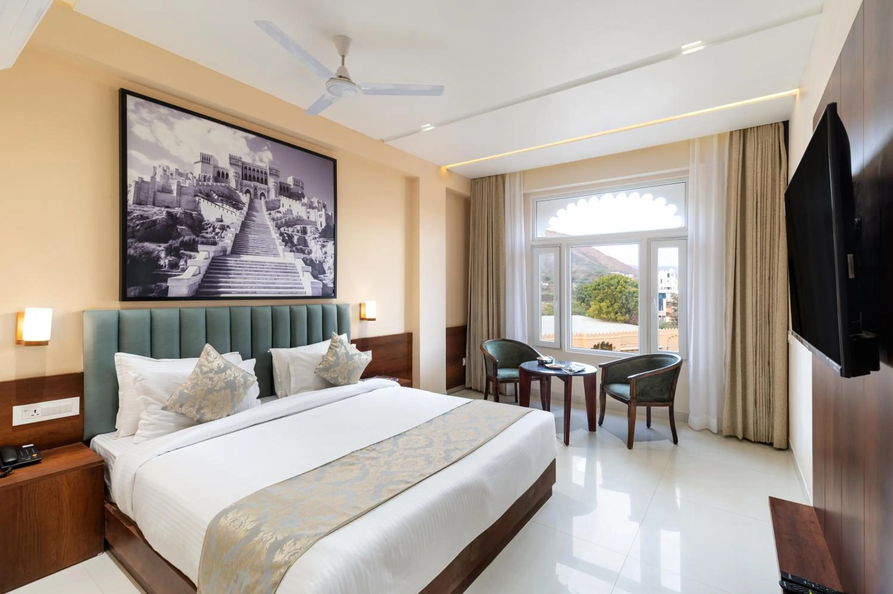 Photo of the whole room, Bed in Turban Roopgarh Resort and Spa, Udaipur