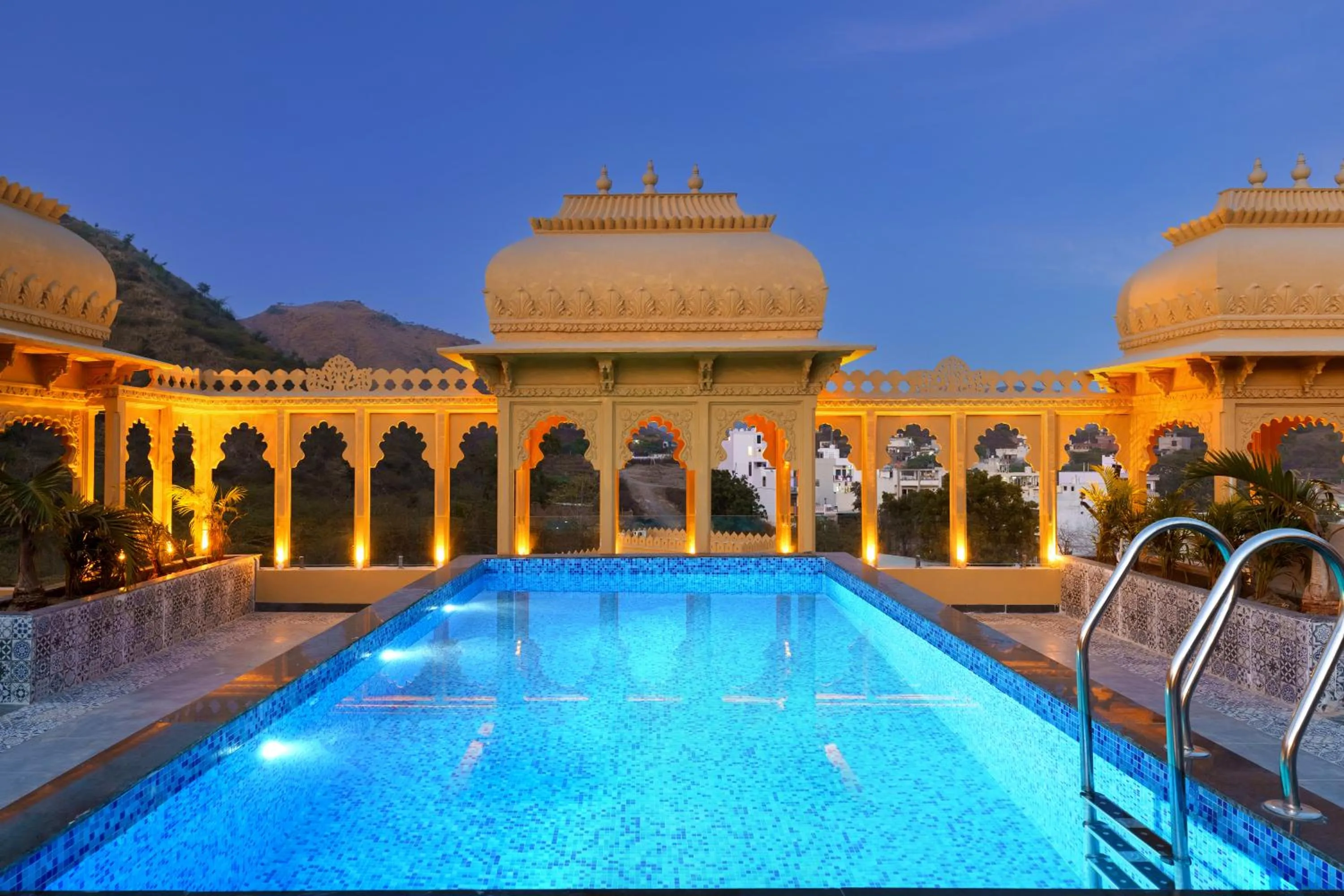 Pool view in Turban Roopgarh Resort and Spa, Udaipur