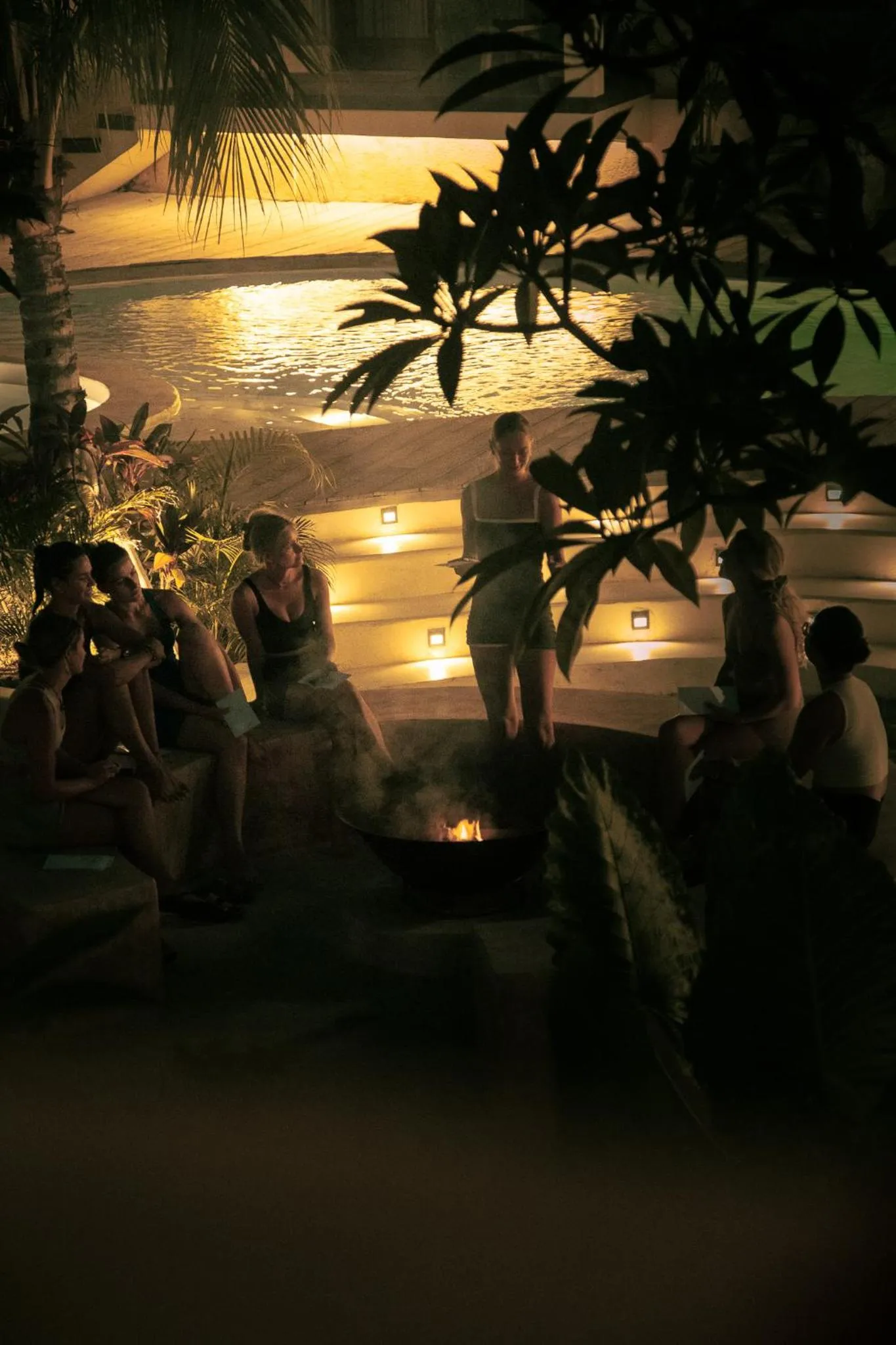 fireplace in Lulu's Villas