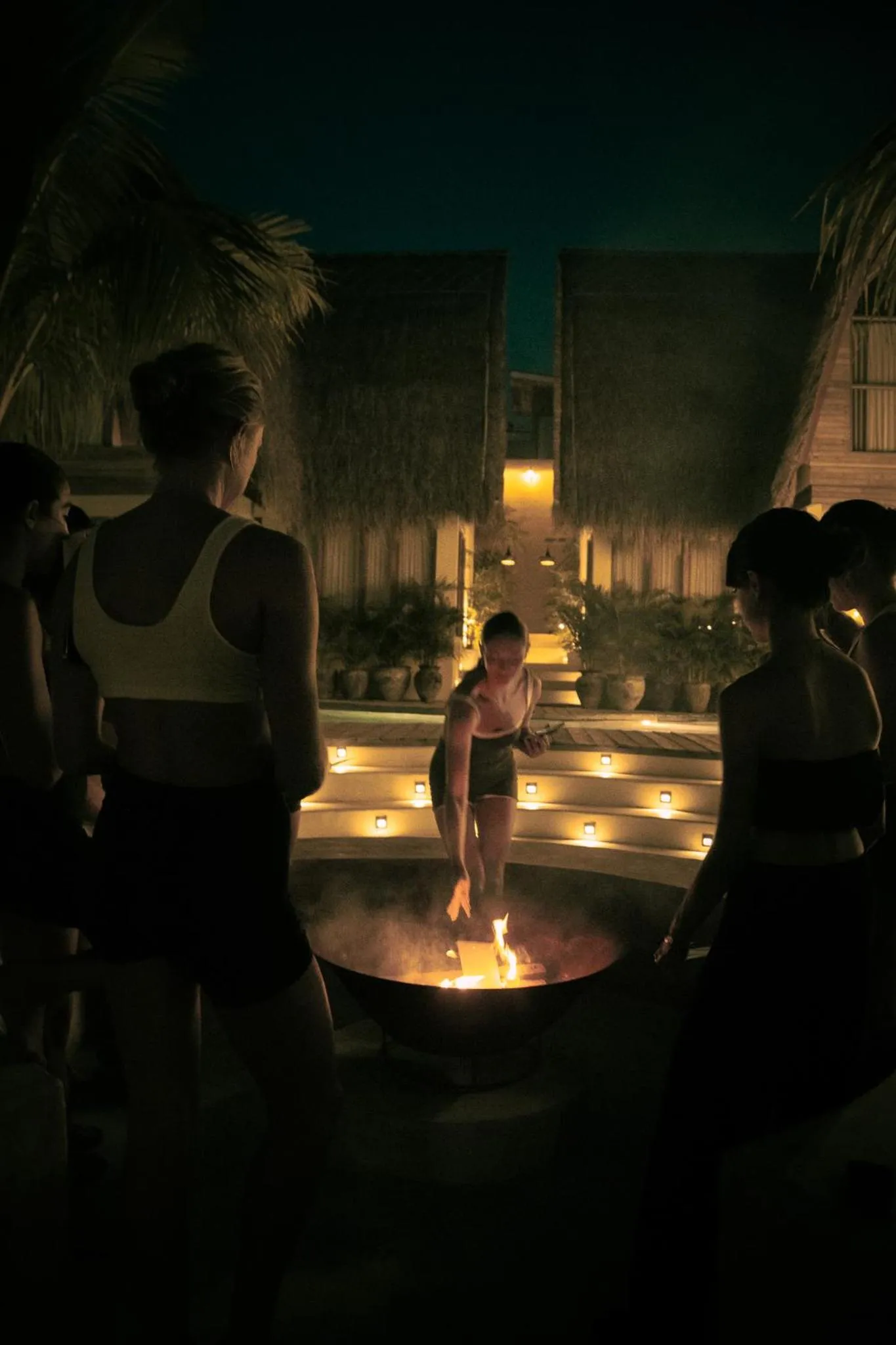 fireplace in Lulu's Villas