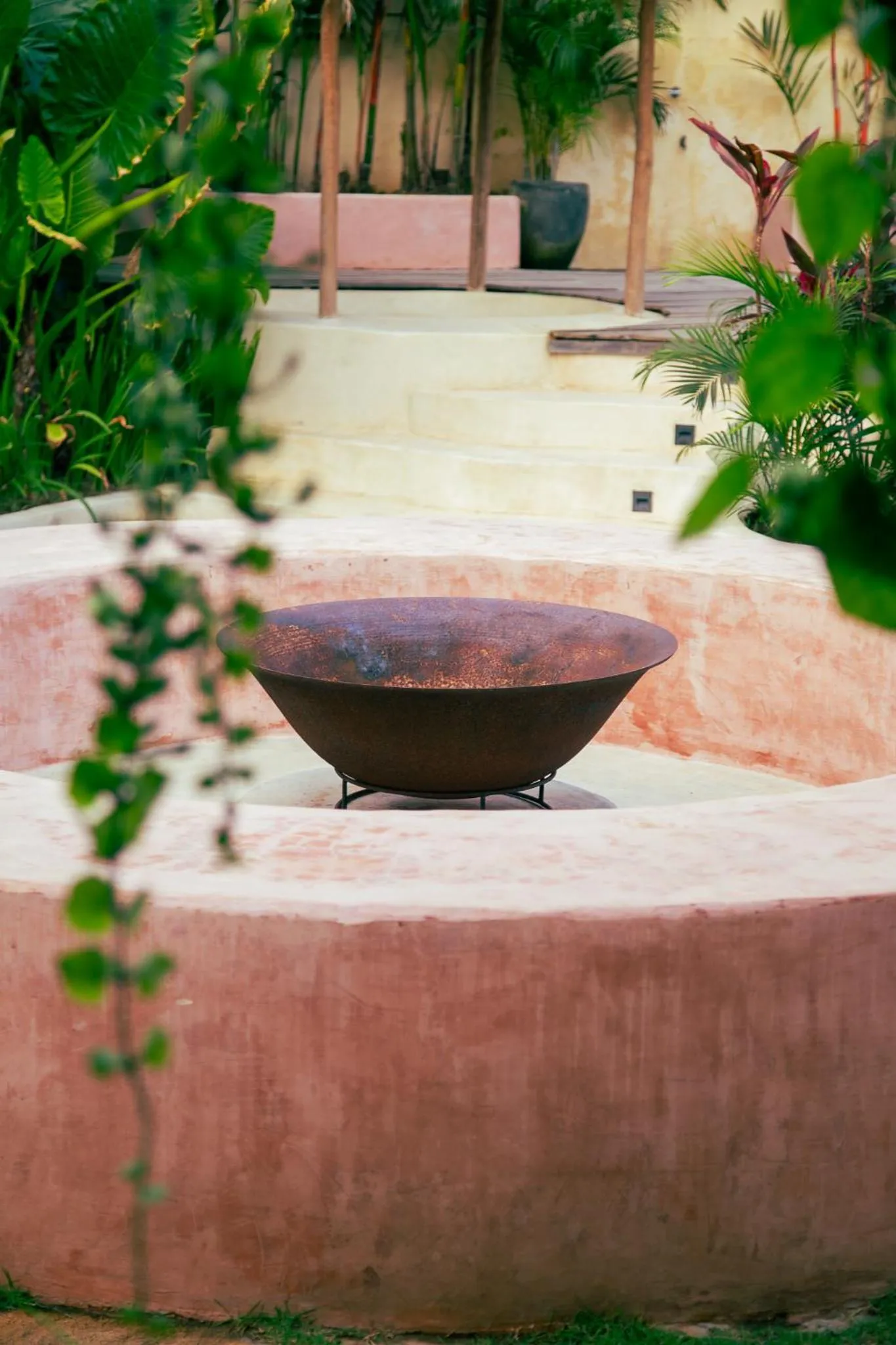 fireplace in Lulu's Villas