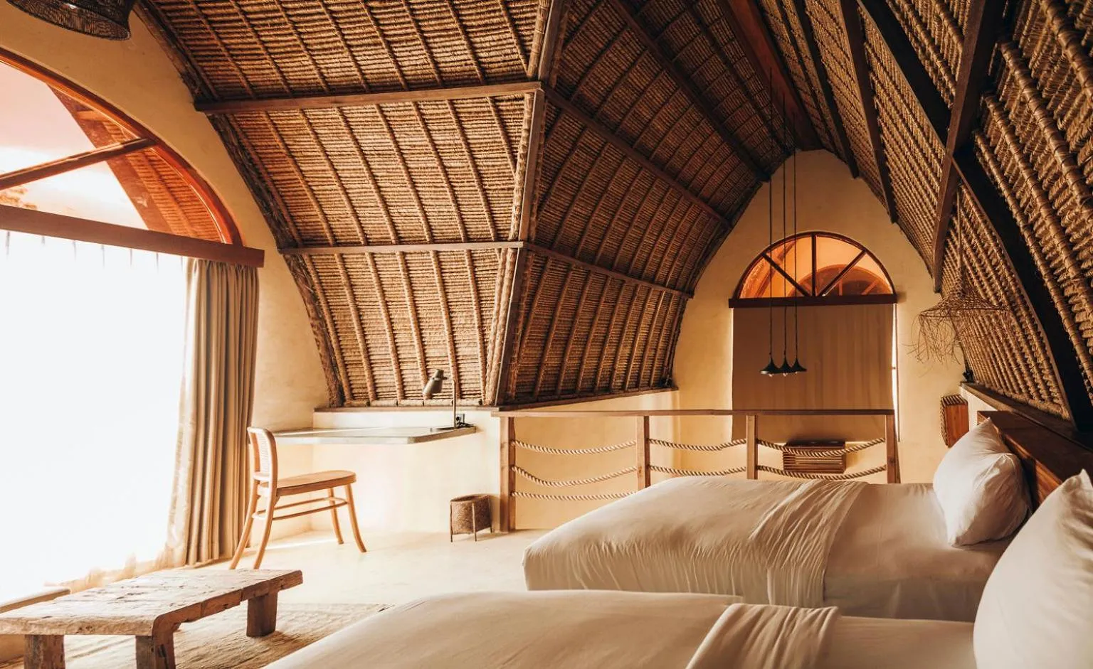 Living room, Bed in Lulu's Villas