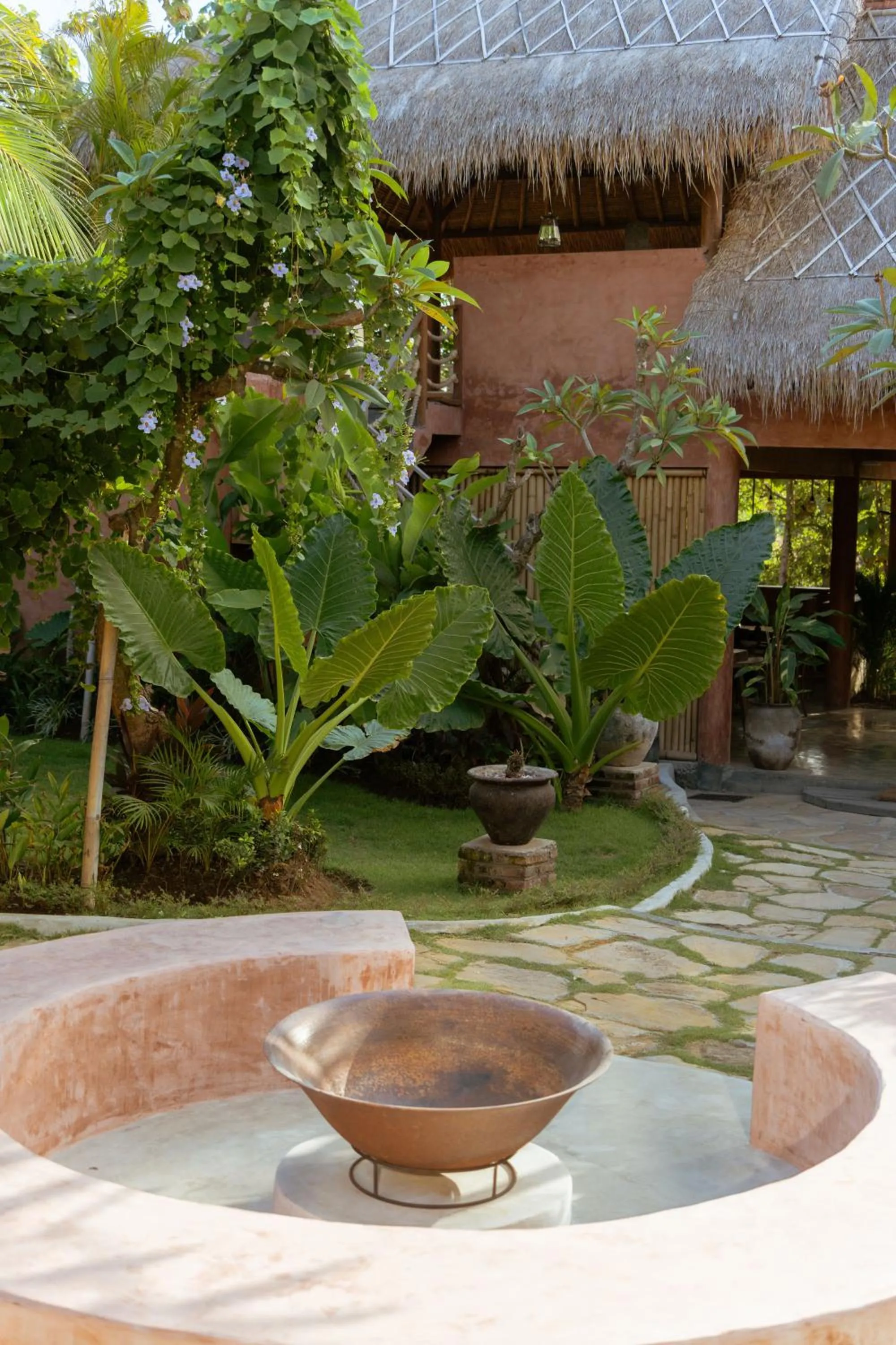 fireplace in Lulu's Villas