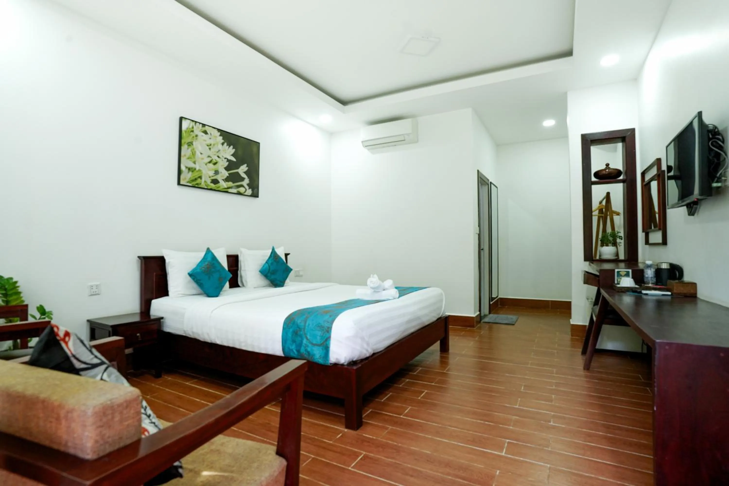 Bed in Angkearboss Villa