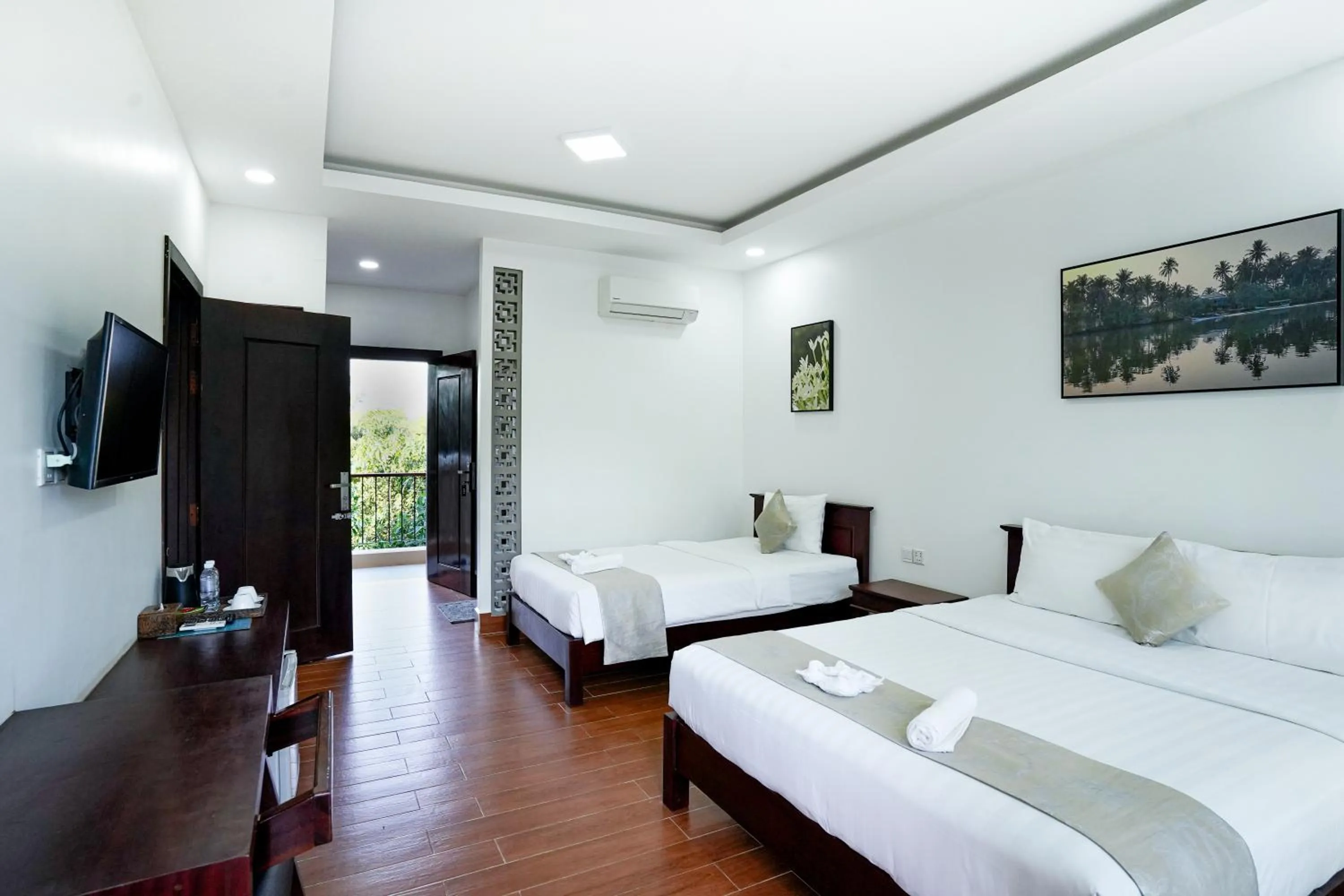 Bed in Angkearboss Villa