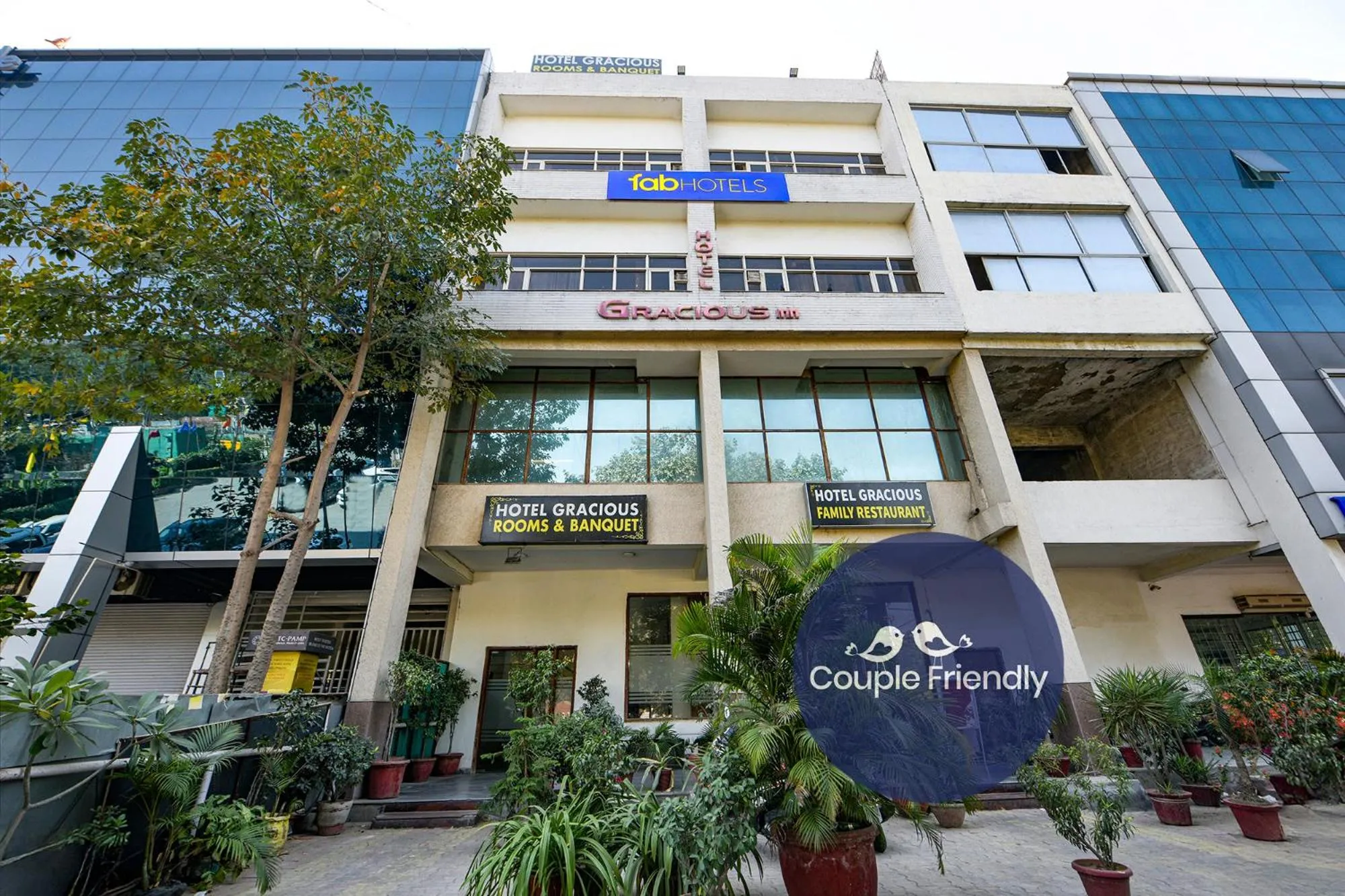 Property building in FabHotel Gracious Inn