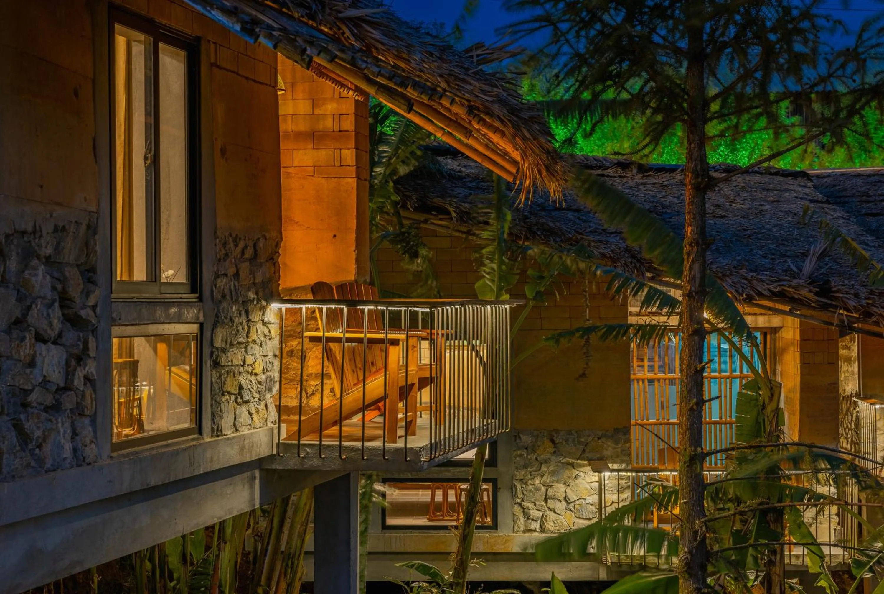 Balcony/Terrace in Sapaxa Spring Garden Ecolodge