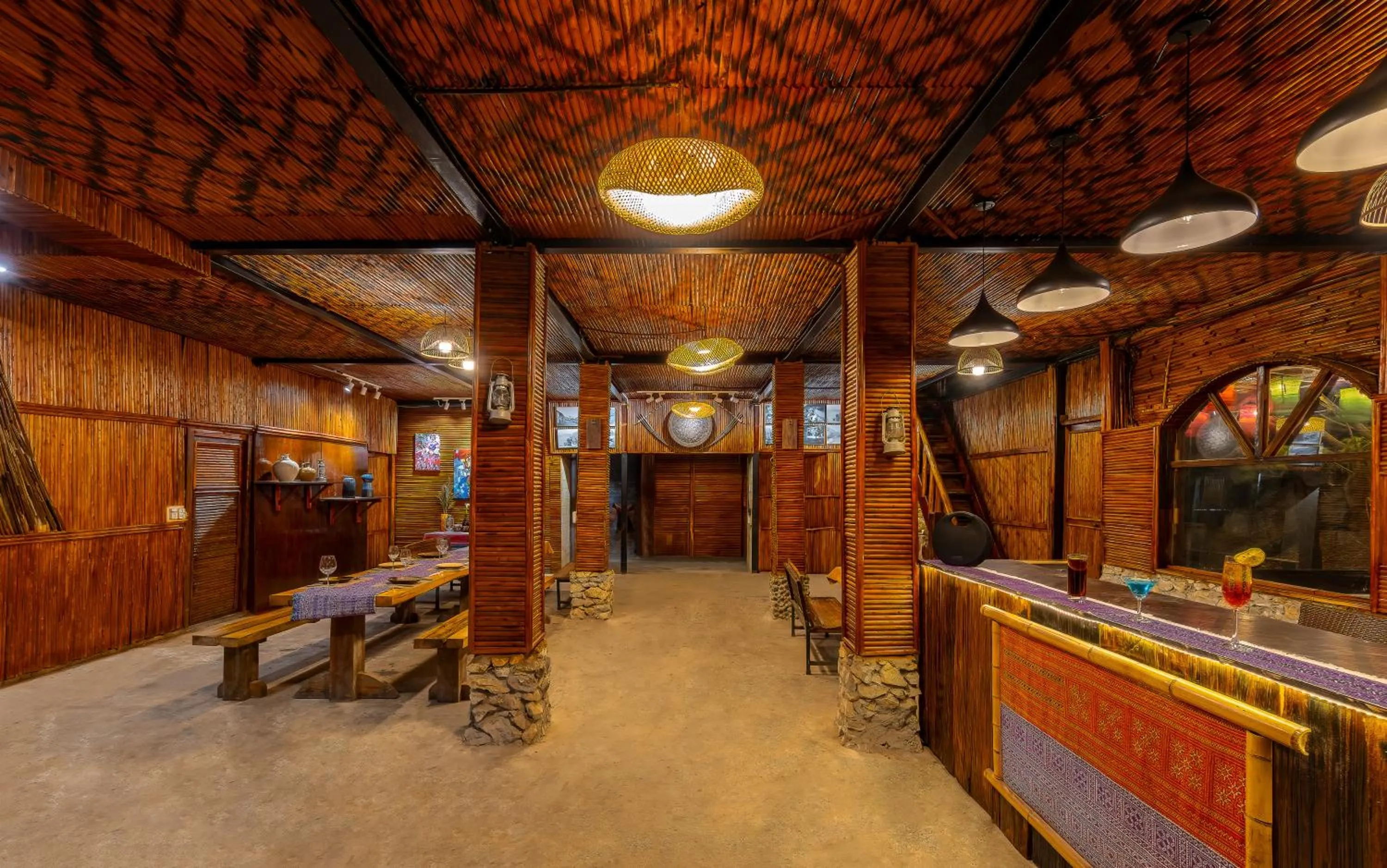 Communal lounge/ TV room in Sapaxa Spring Garden Ecolodge