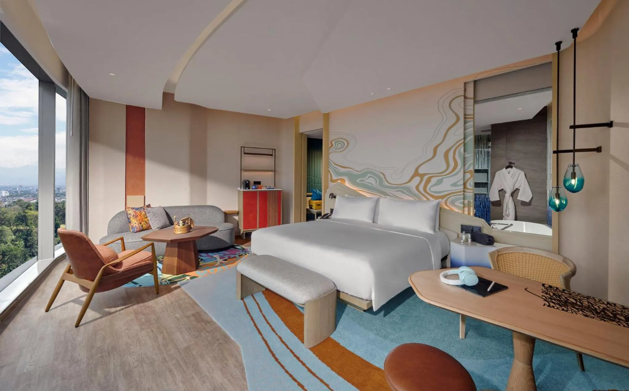 Photo of the whole room, Bed in Hotel Indigo Bandung Dago Pakar by IHG