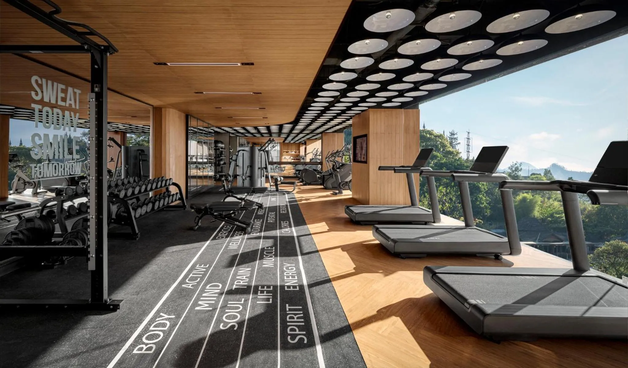 Fitness centre/facilities in Hotel Indigo Bandung Dago Pakar by IHG