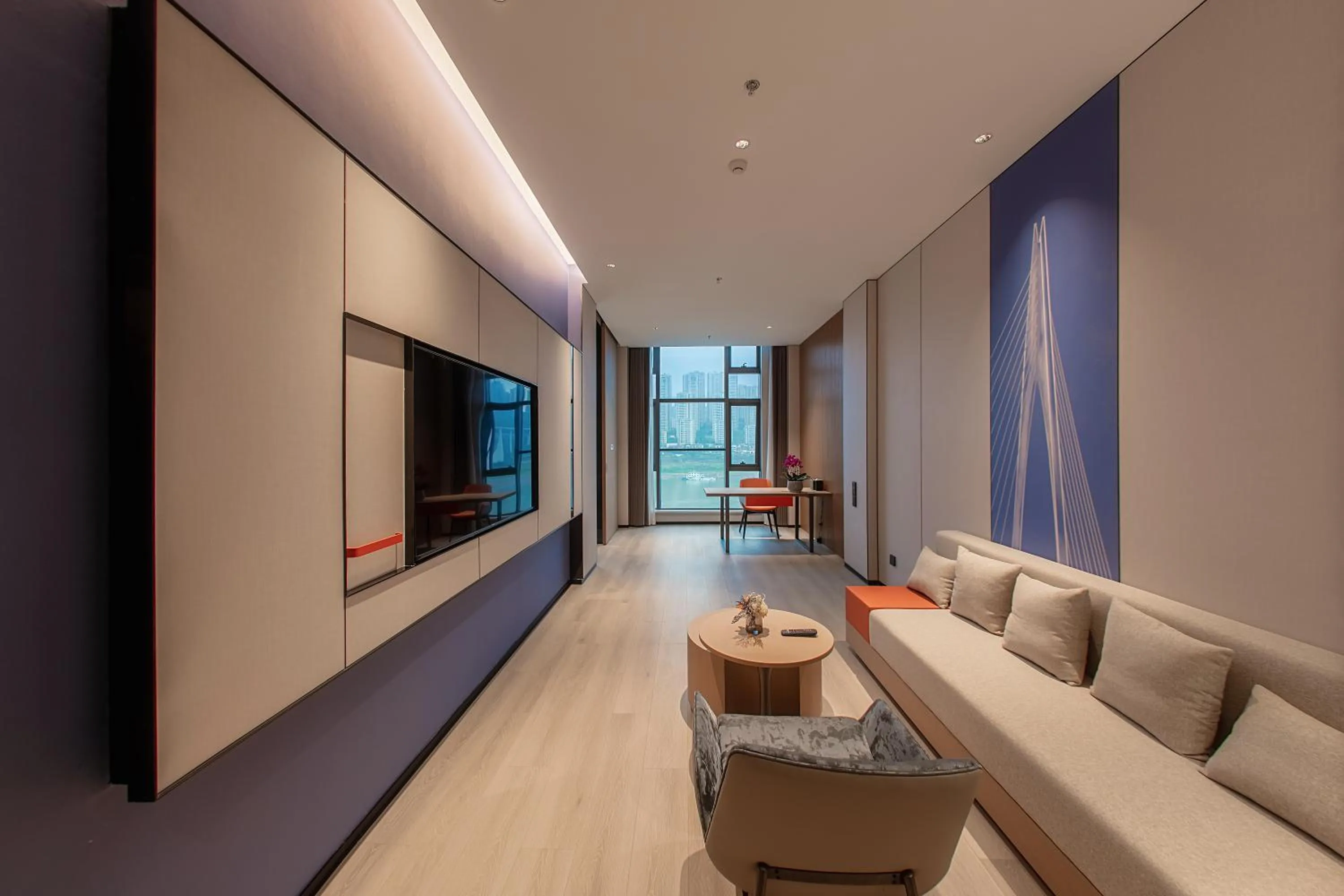 Living room in Holiday Inn Express Chongqing Nanbin Road by IHG