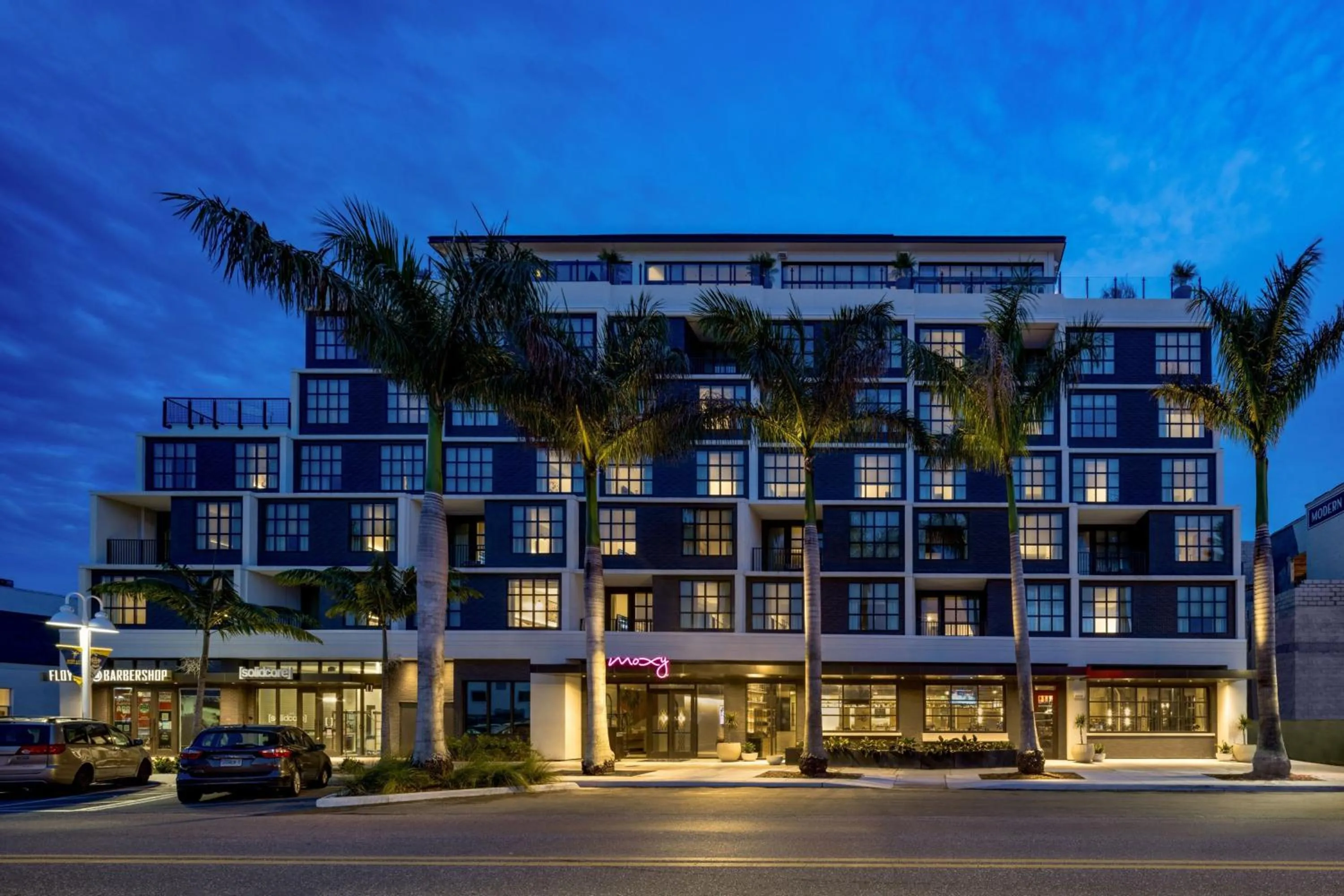 Property building in Moxy St. Petersburg Downtown