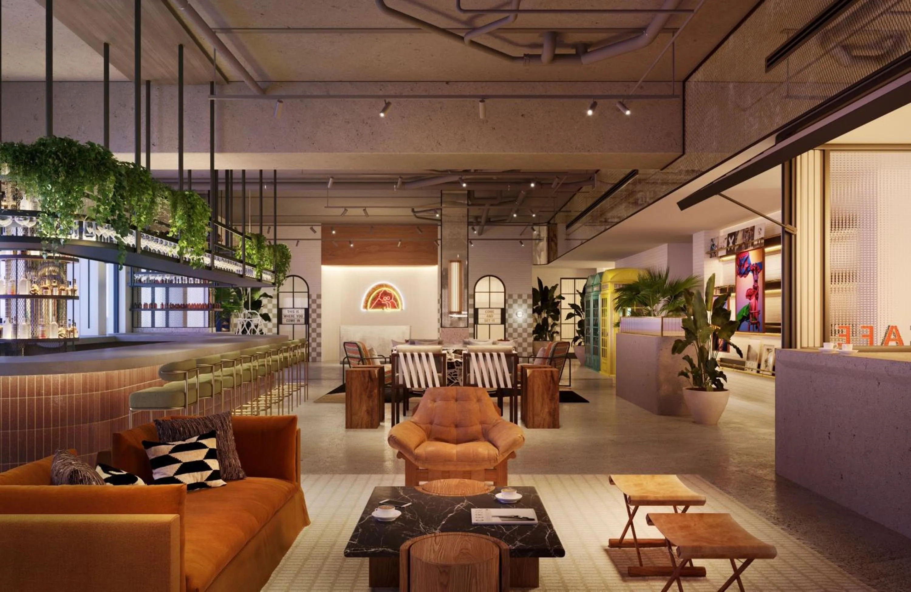 Lobby or reception in Moxy St. Petersburg Downtown