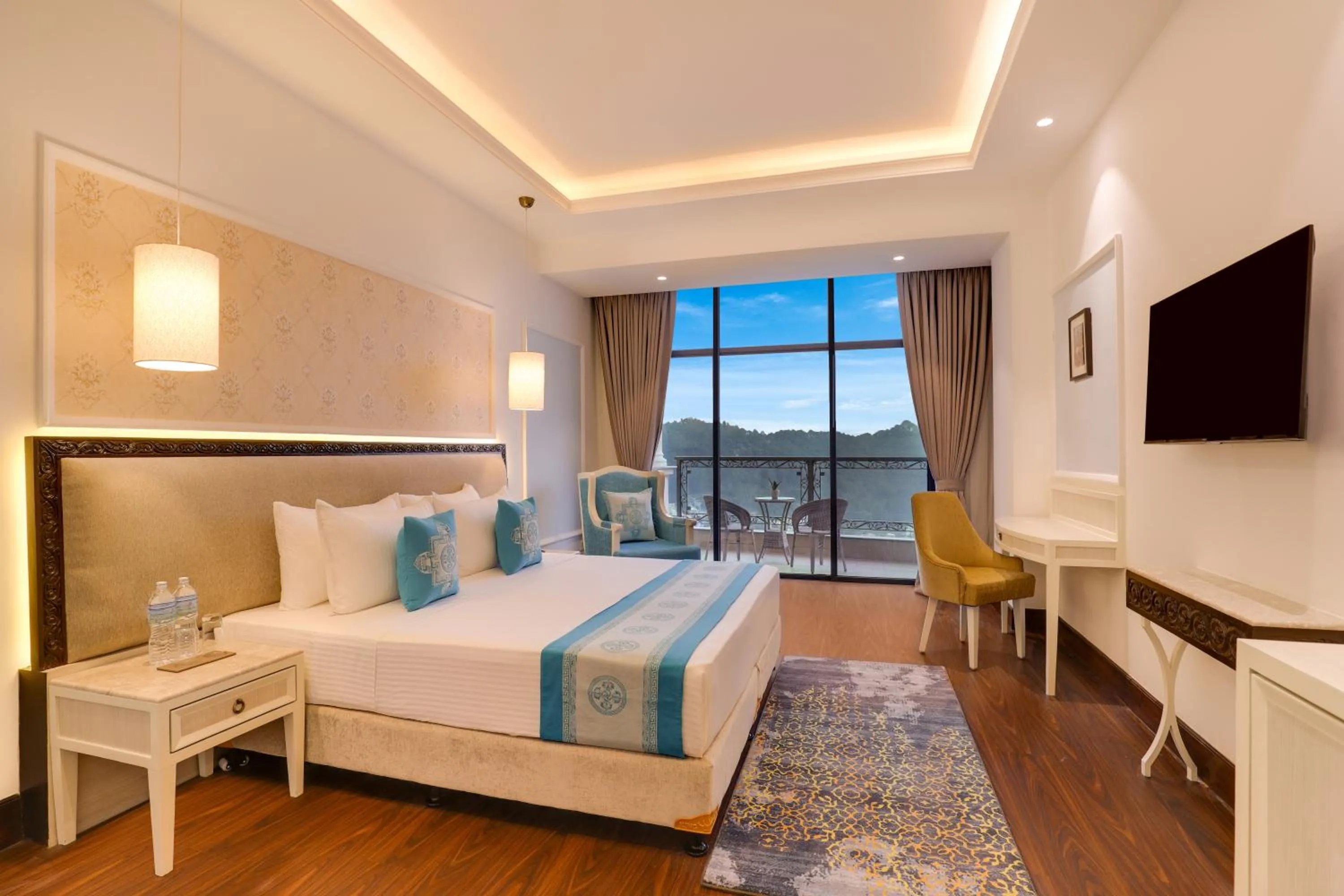 Bed in Lemon Tree Premier Budhanilkantha Kathmandu, Nepal