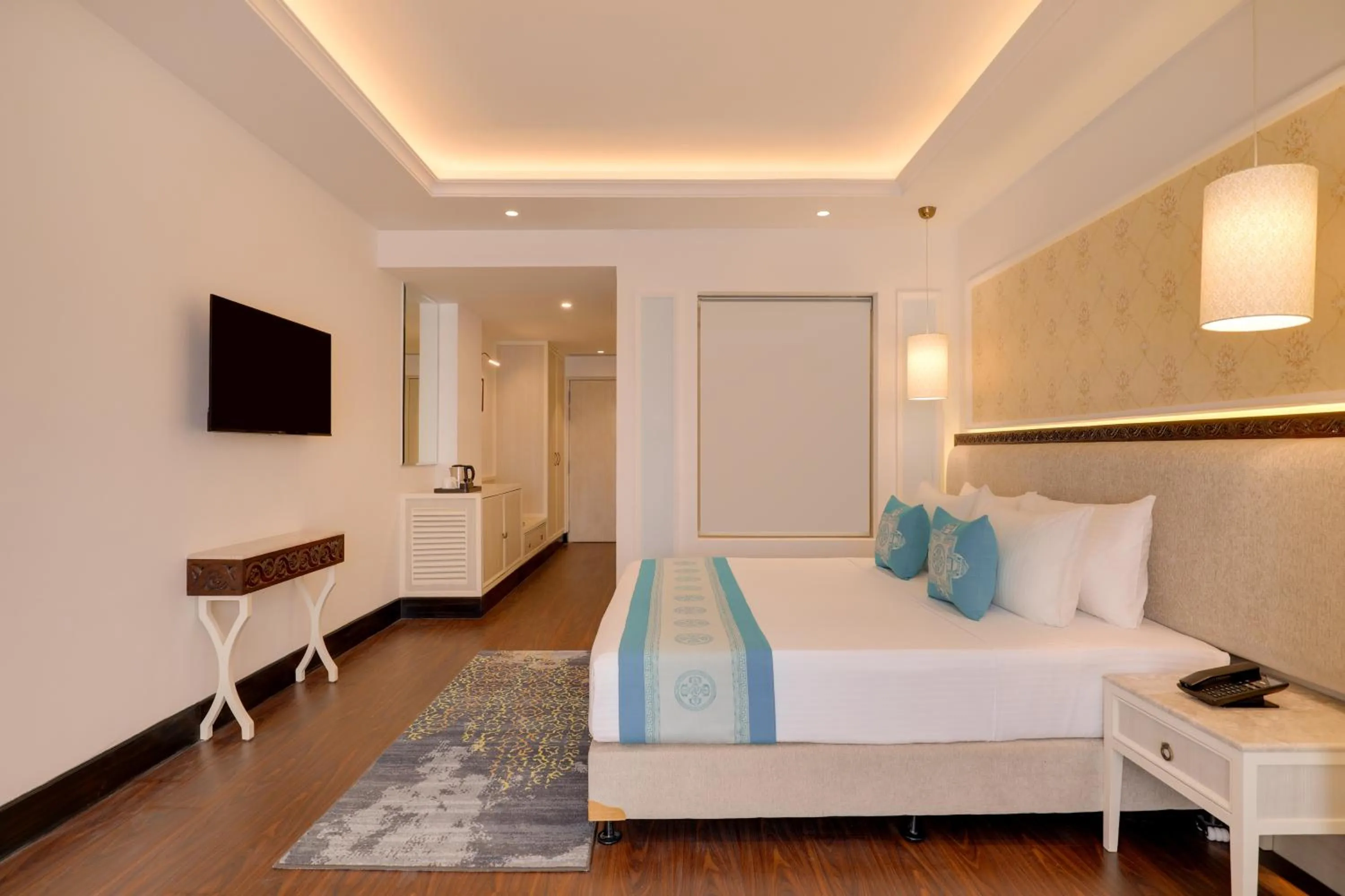 Bed in Lemon Tree Premier Budhanilkantha Kathmandu, Nepal