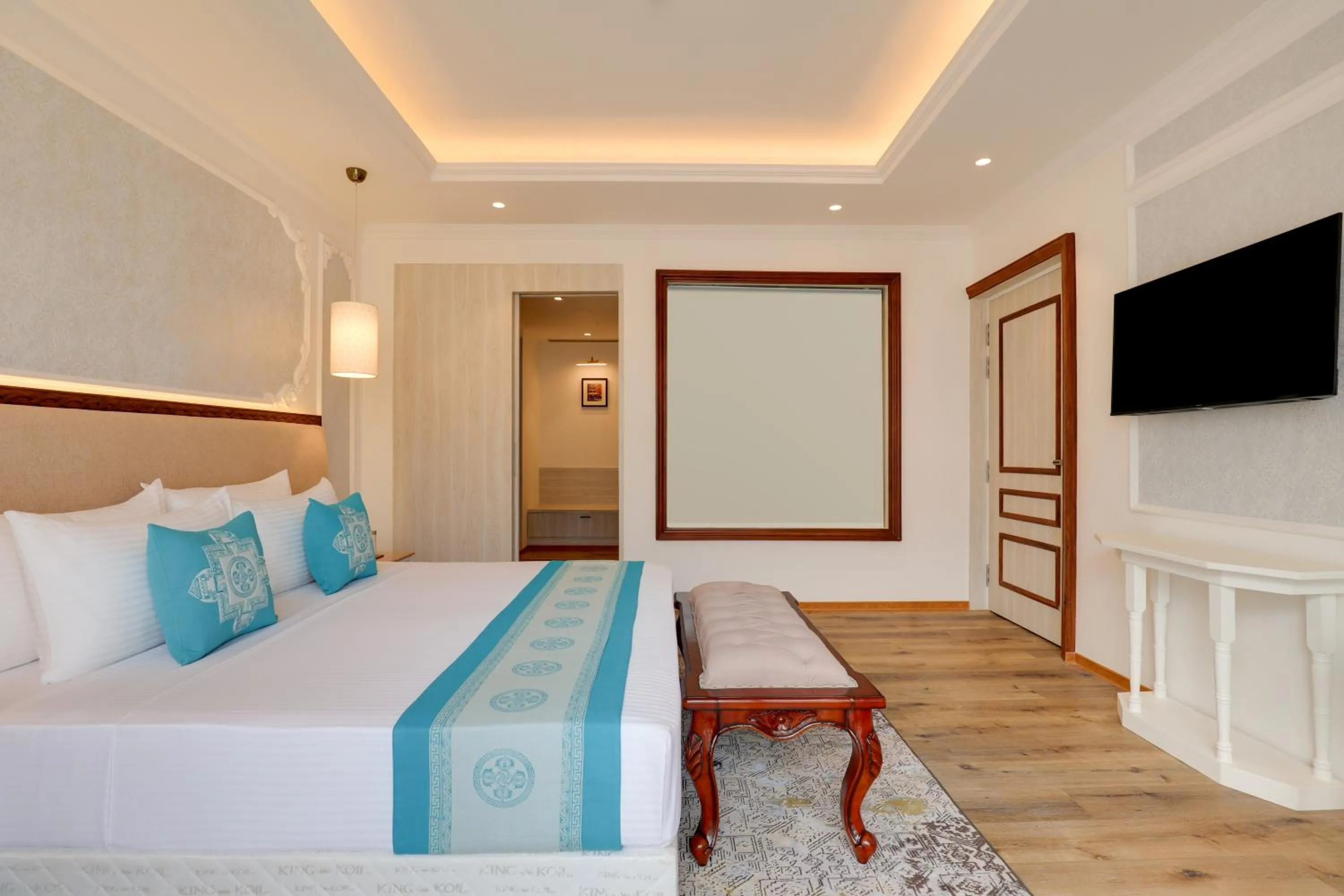 Bed in Lemon Tree Premier Budhanilkantha Kathmandu, Nepal