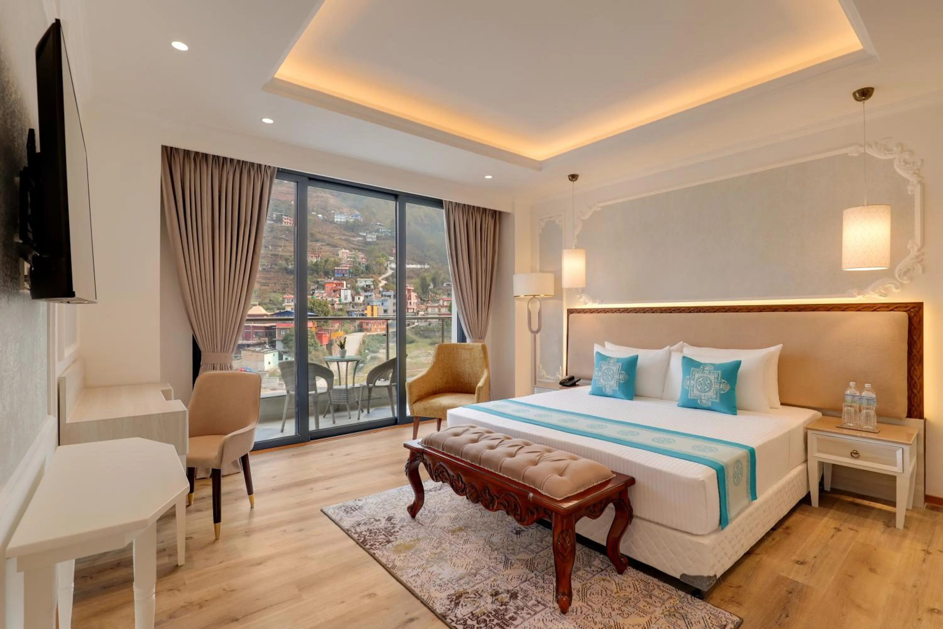 Bed in Lemon Tree Premier Budhanilkantha Kathmandu, Nepal