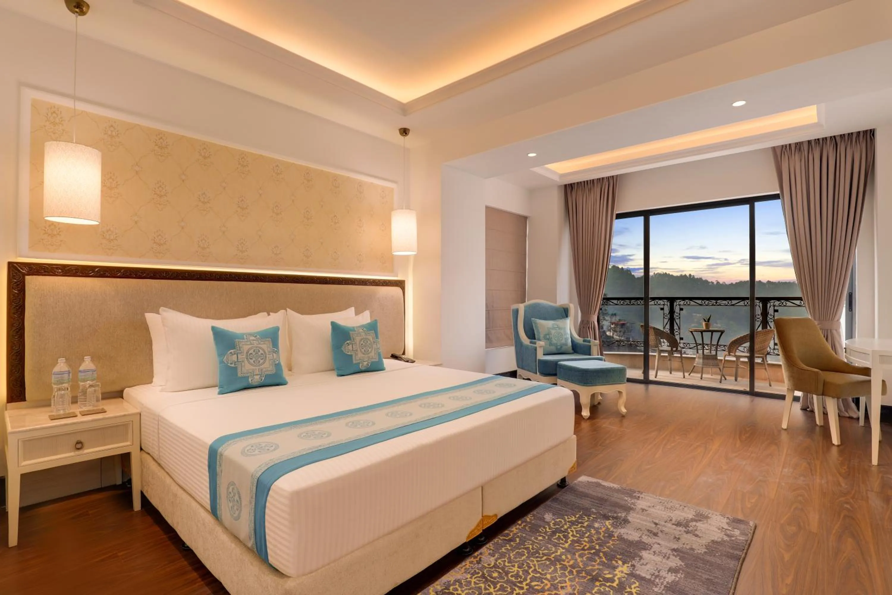 Bed in Lemon Tree Premier Budhanilkantha Kathmandu, Nepal