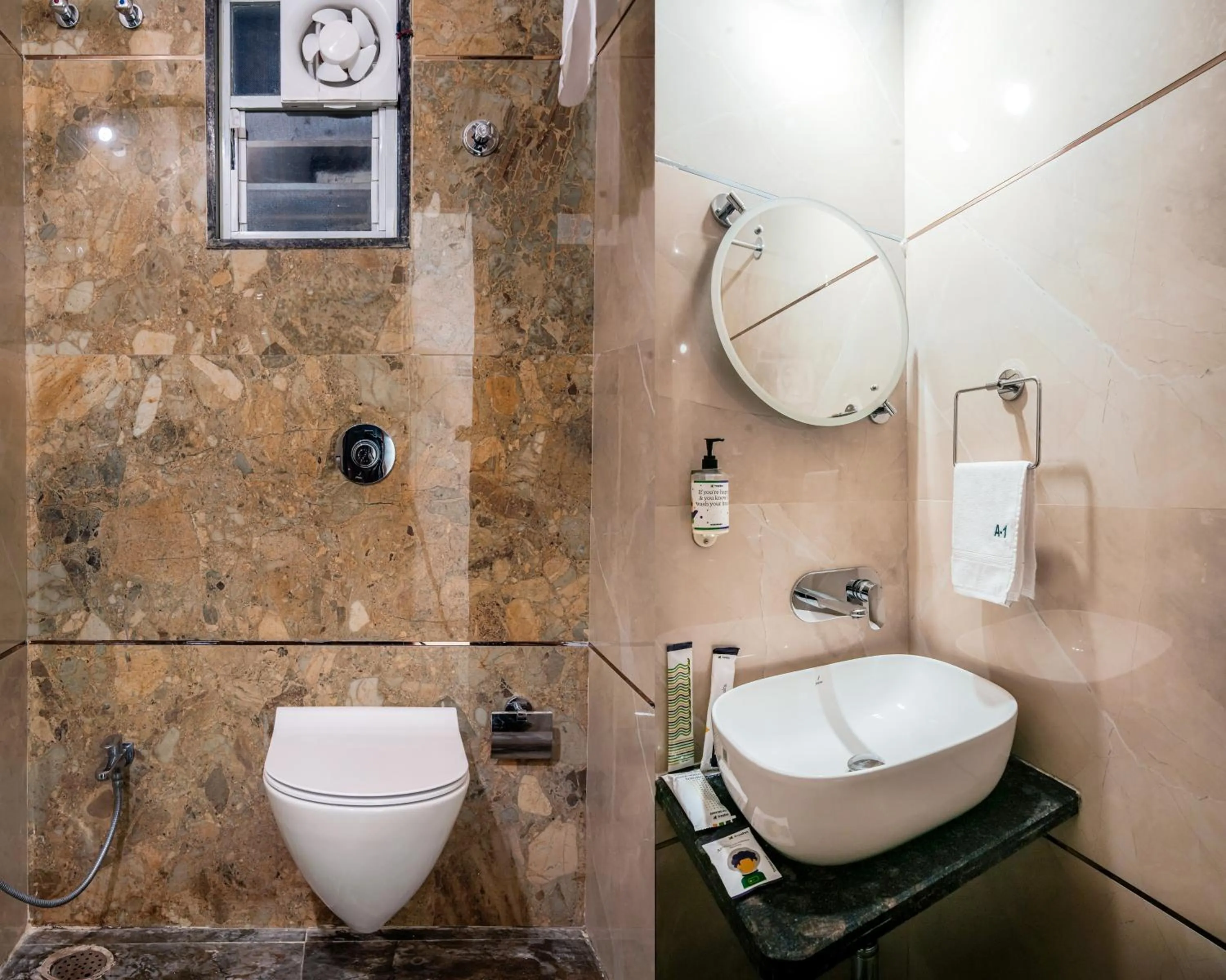 Bathroom in Treebo A1 Residency, Hingna T Point