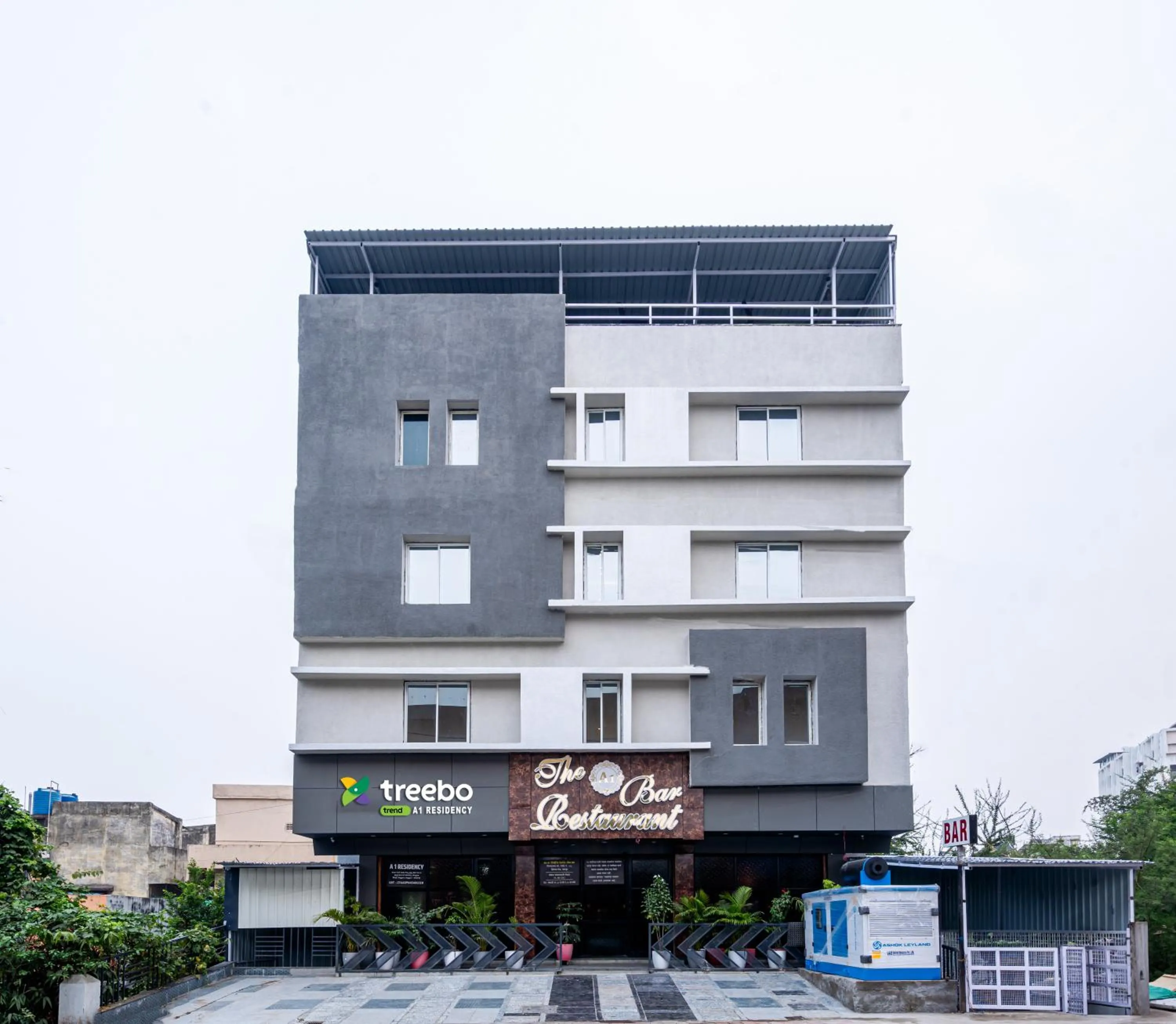 Facade/entrance in Treebo A1 Residency, Hingna T Point