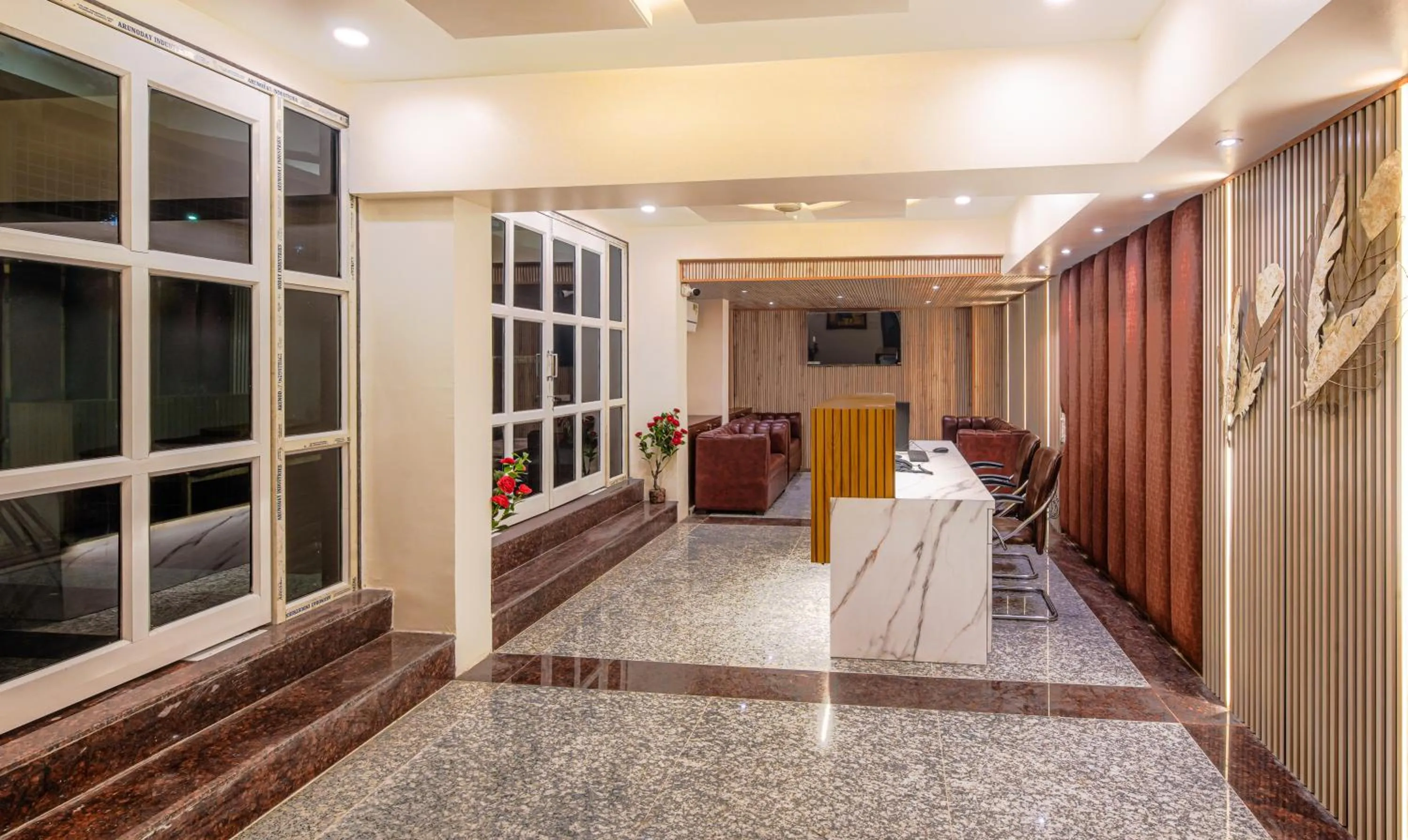 Lobby or reception in Treebo A1 Residency, Hingna T Point