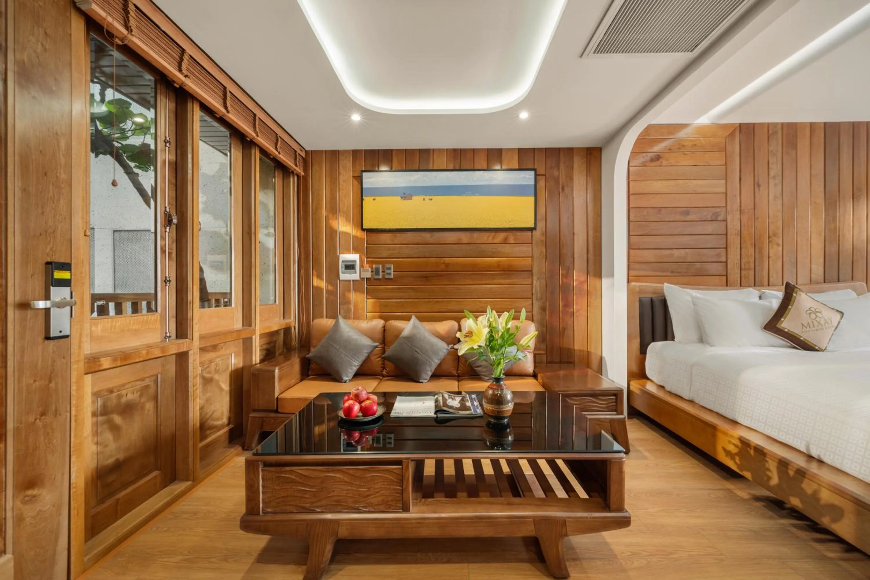 Bed in Mixay Boutique Hotel Da Nang