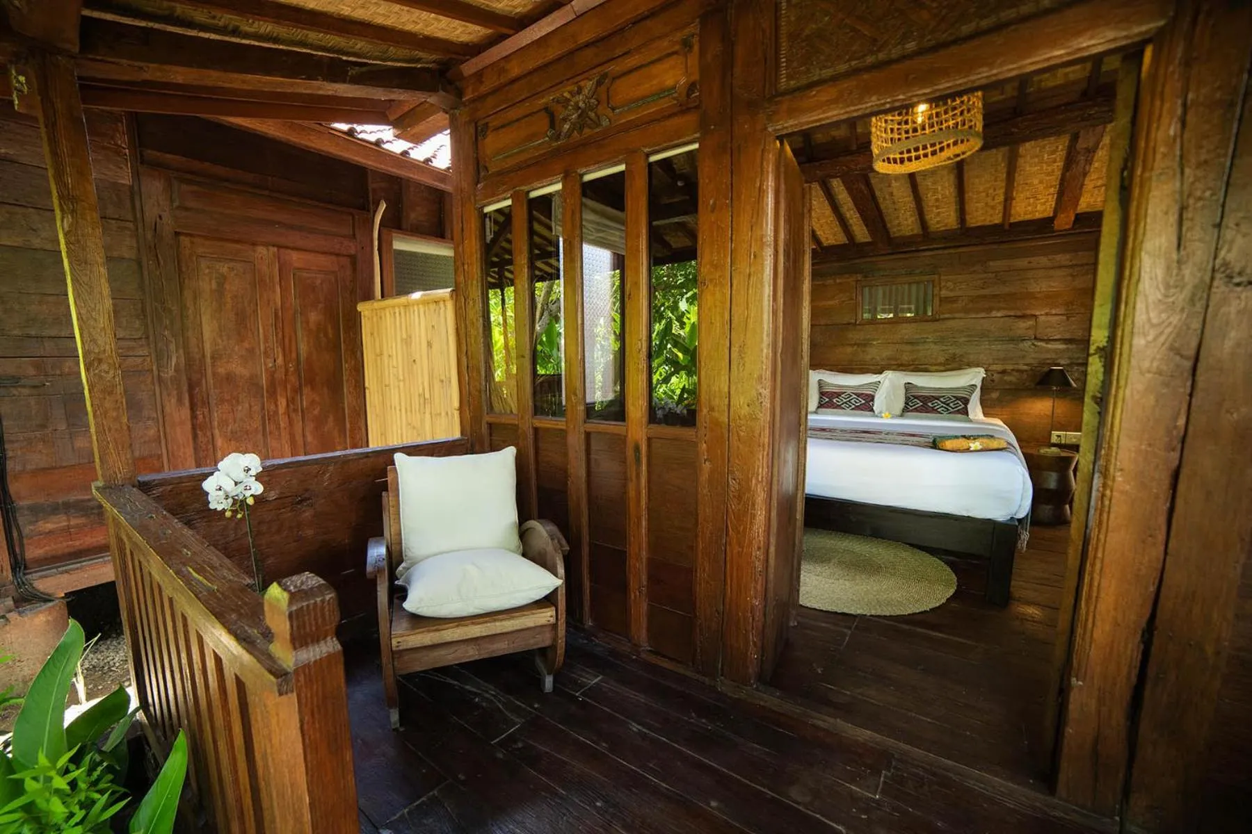 Balcony/Terrace, Bed in Kayu Village