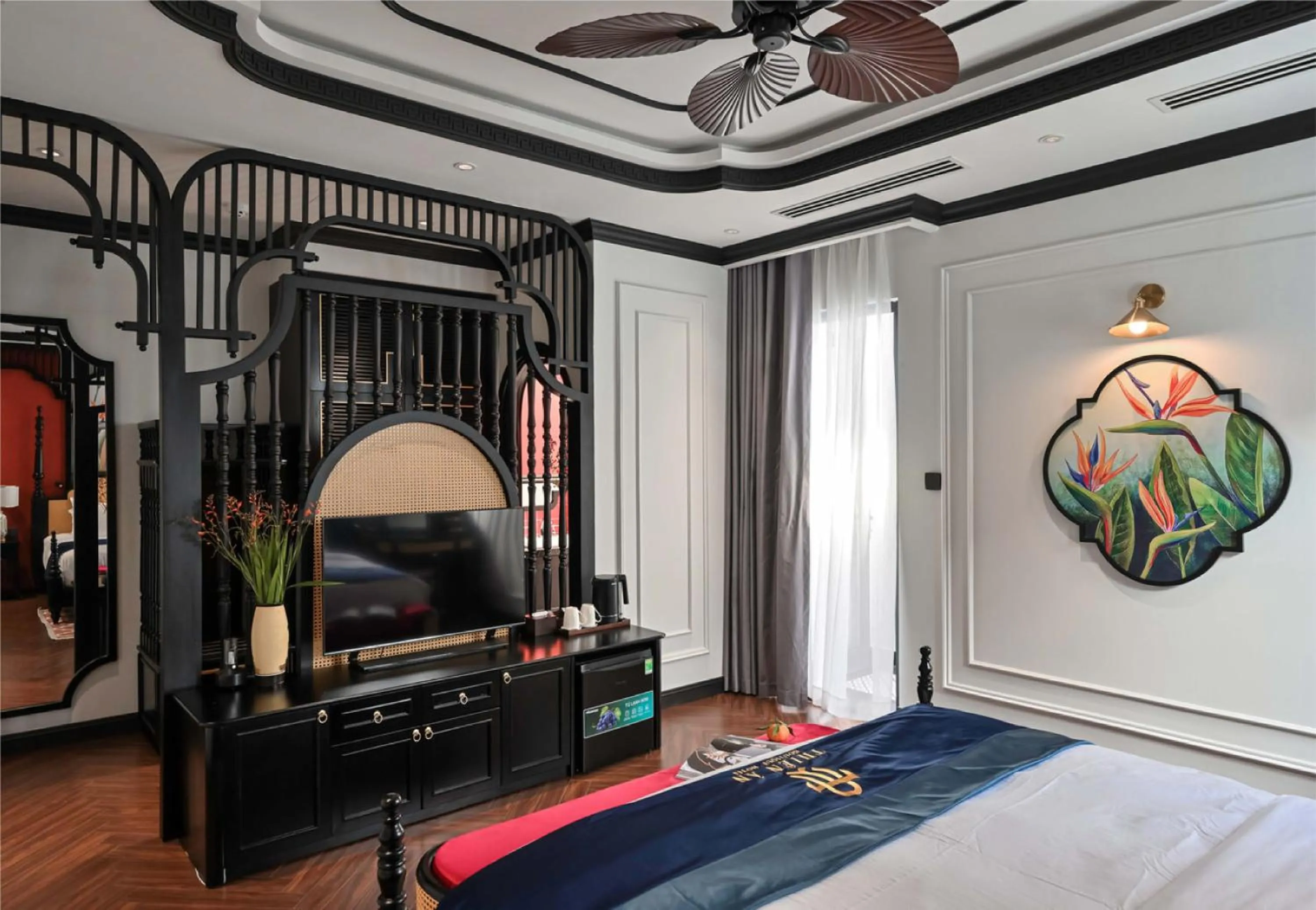 Bed in Thiên Ân Boutique Hotel