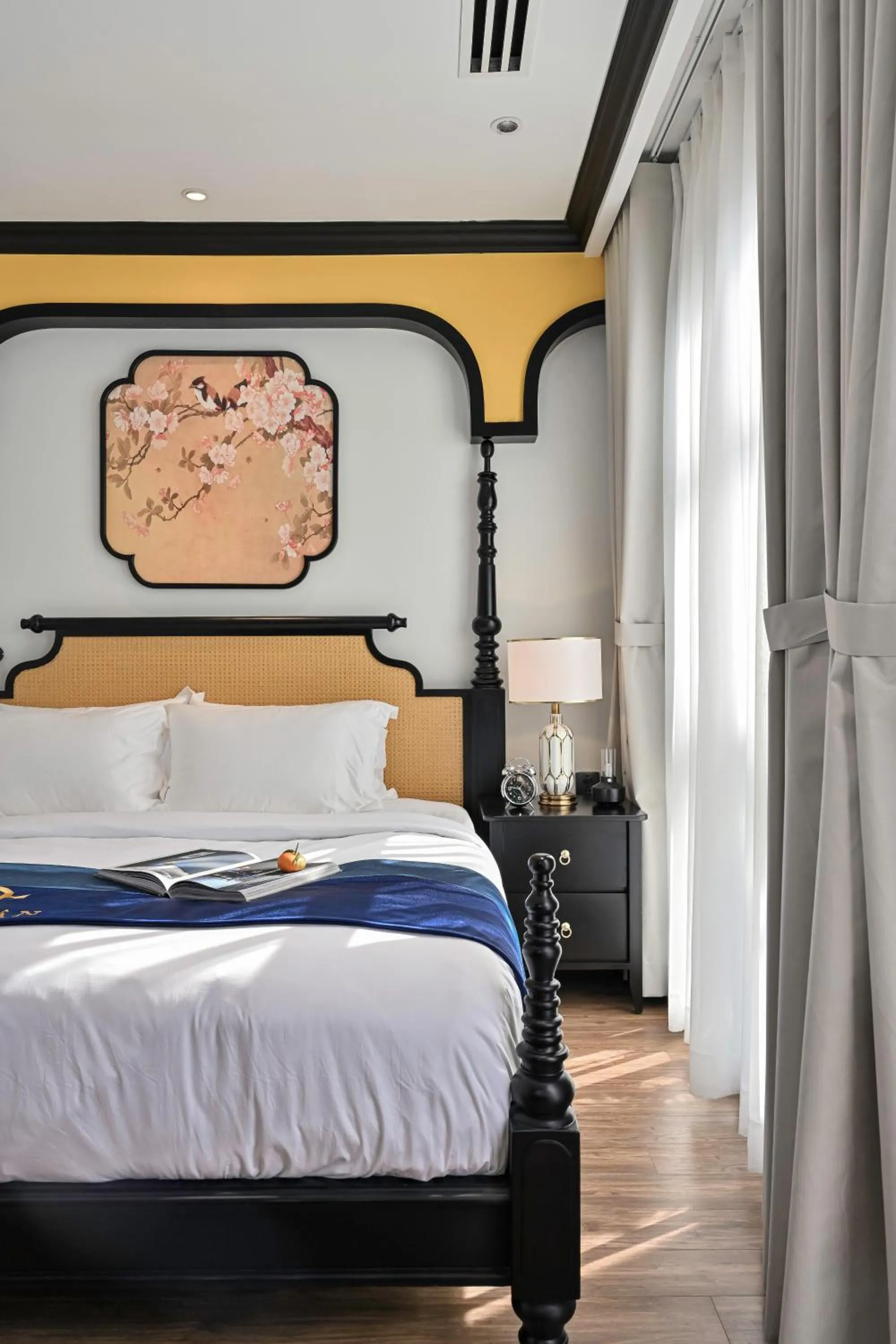 Bed in Thiên Ân Boutique Hotel