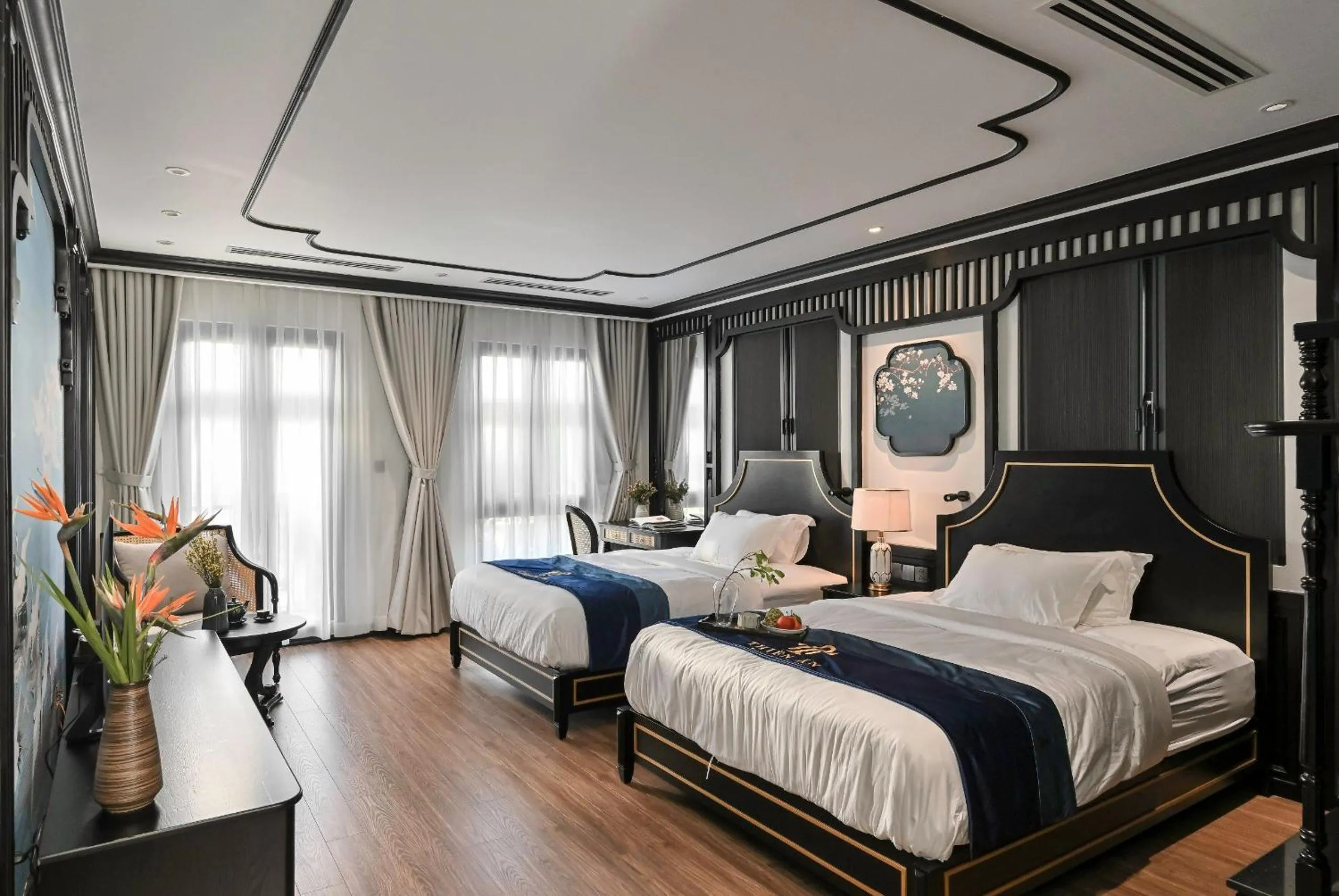 Photo of the whole room, Bed in Thiên Ân Boutique Hotel