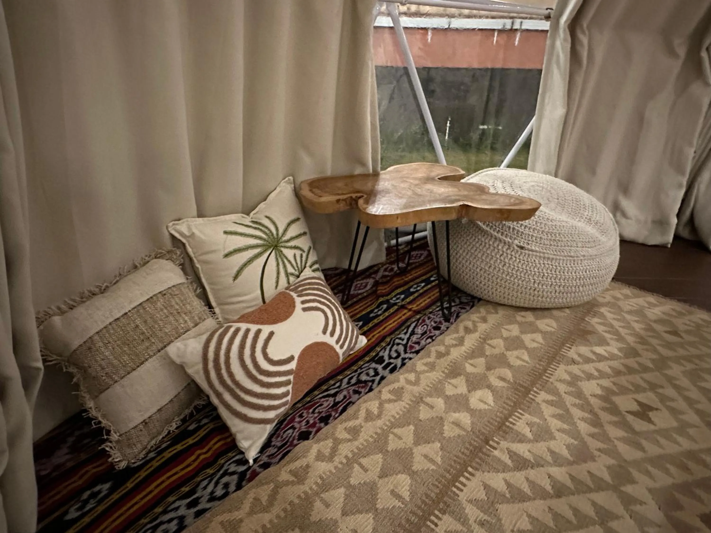 Seating area in Glamping @ Pebbles & Fins