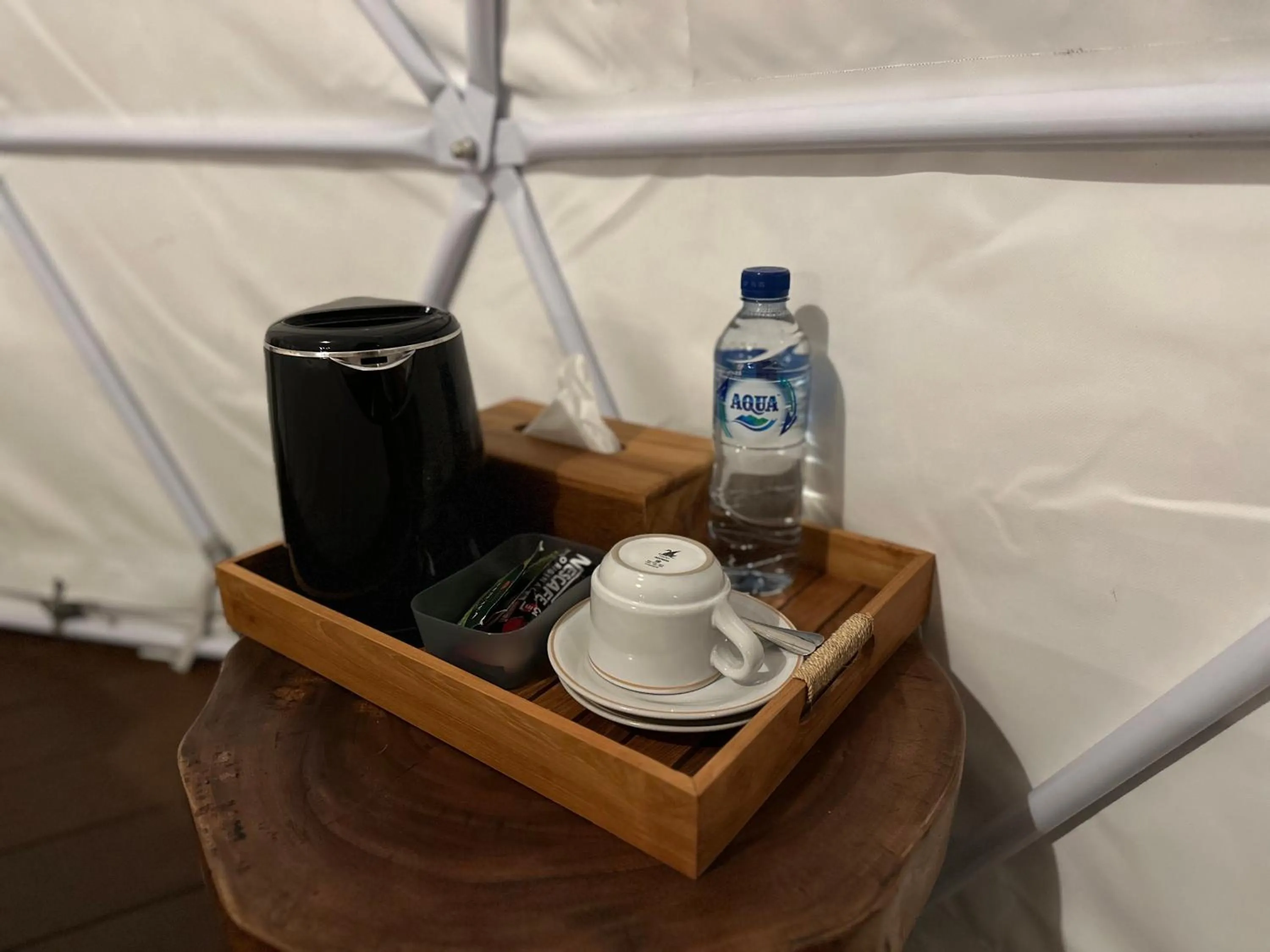 Coffee/tea facilities in Glamping @ Pebbles & Fins