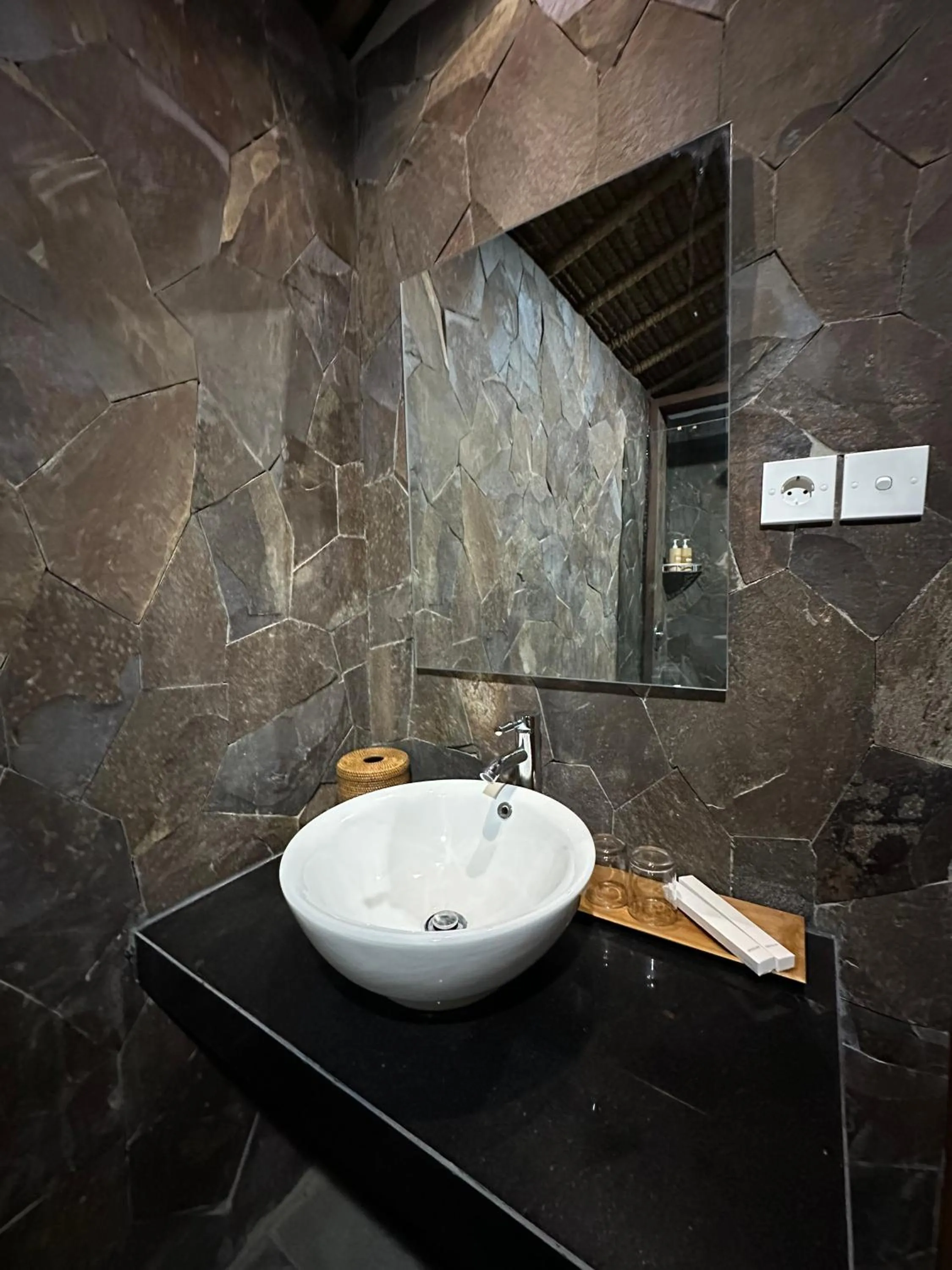 Bathroom in Glamping @ Pebbles & Fins