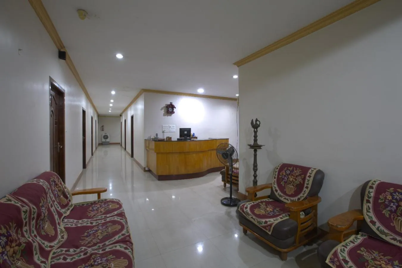 Lobby or reception in JAYA BHARATHI LODGE