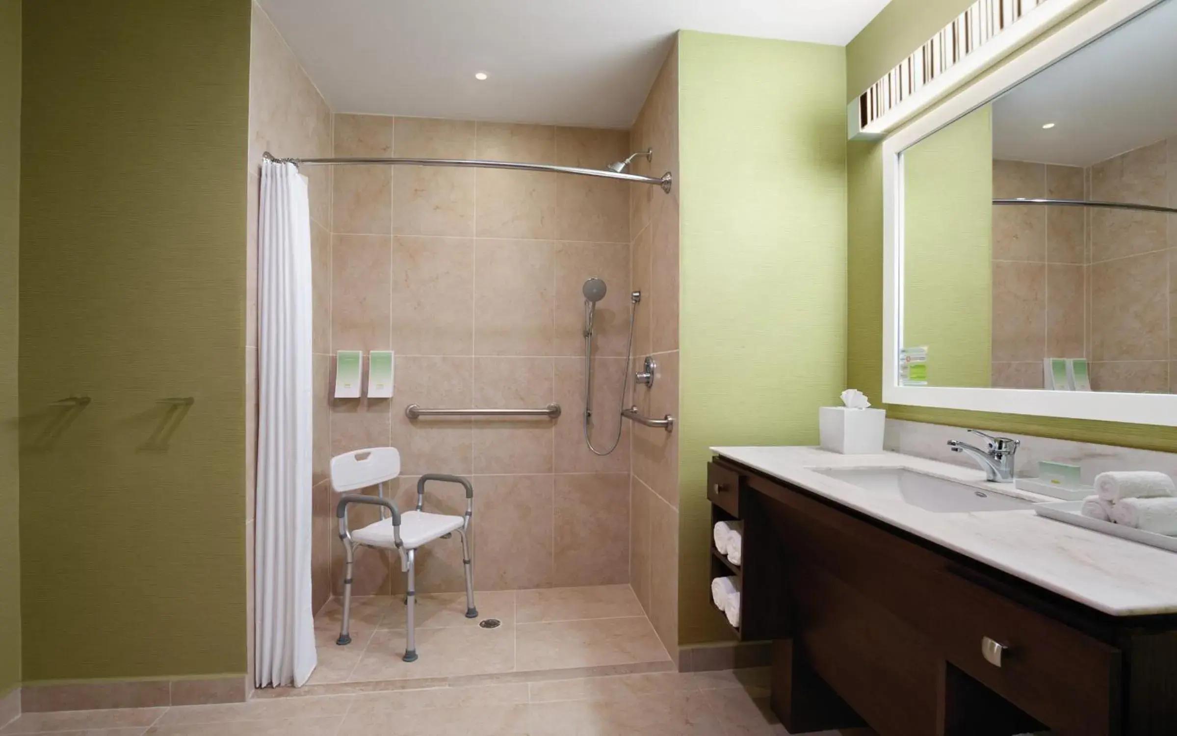 Queen Suite with Roll-In Shower - Mobility Access in Home2 Suites By Hilton Winter Garden Queen Suite with Roll-In Shower - Mobility Access in Home2 Suites By Hilton Winter Garden