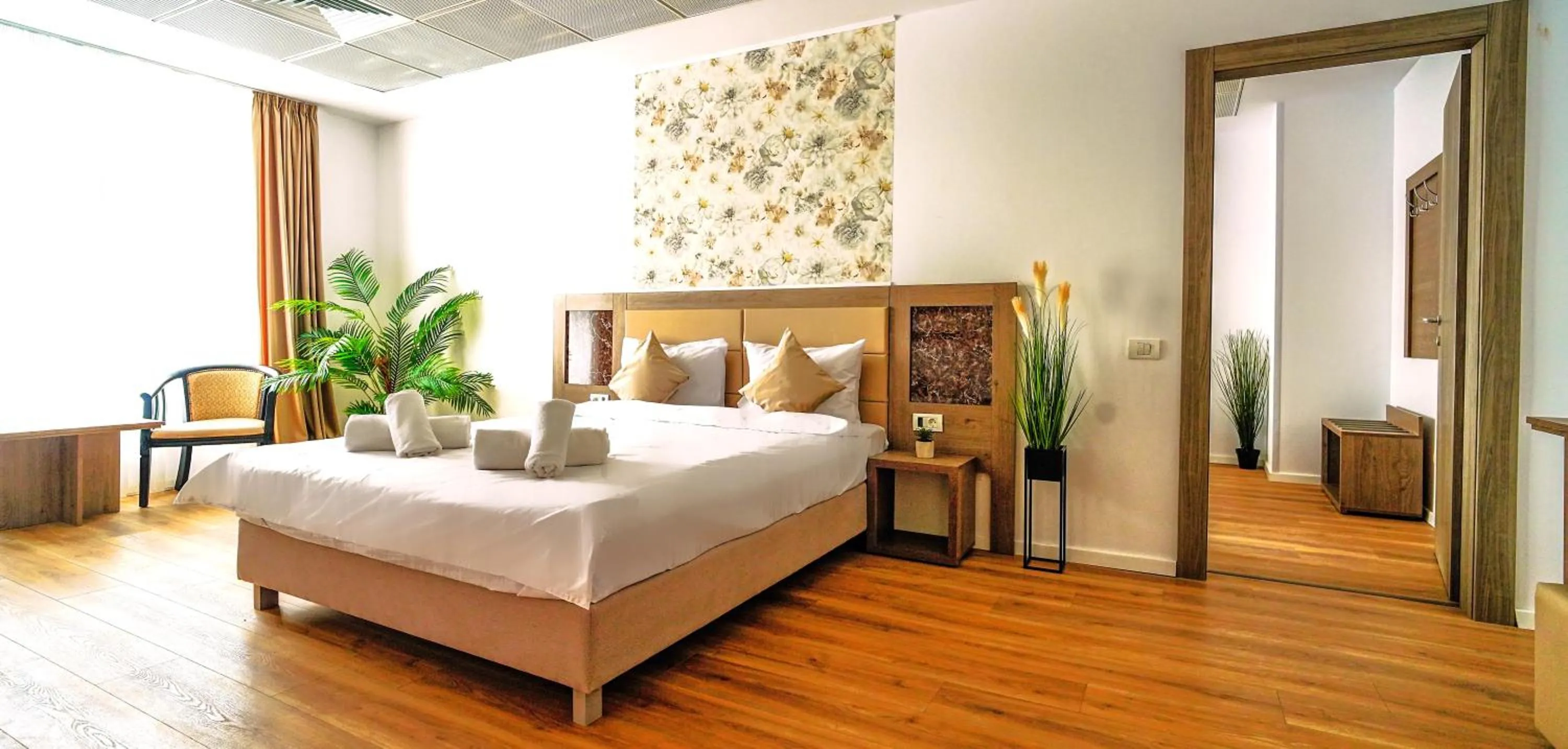 Bed in Sir Fundeni Hotel