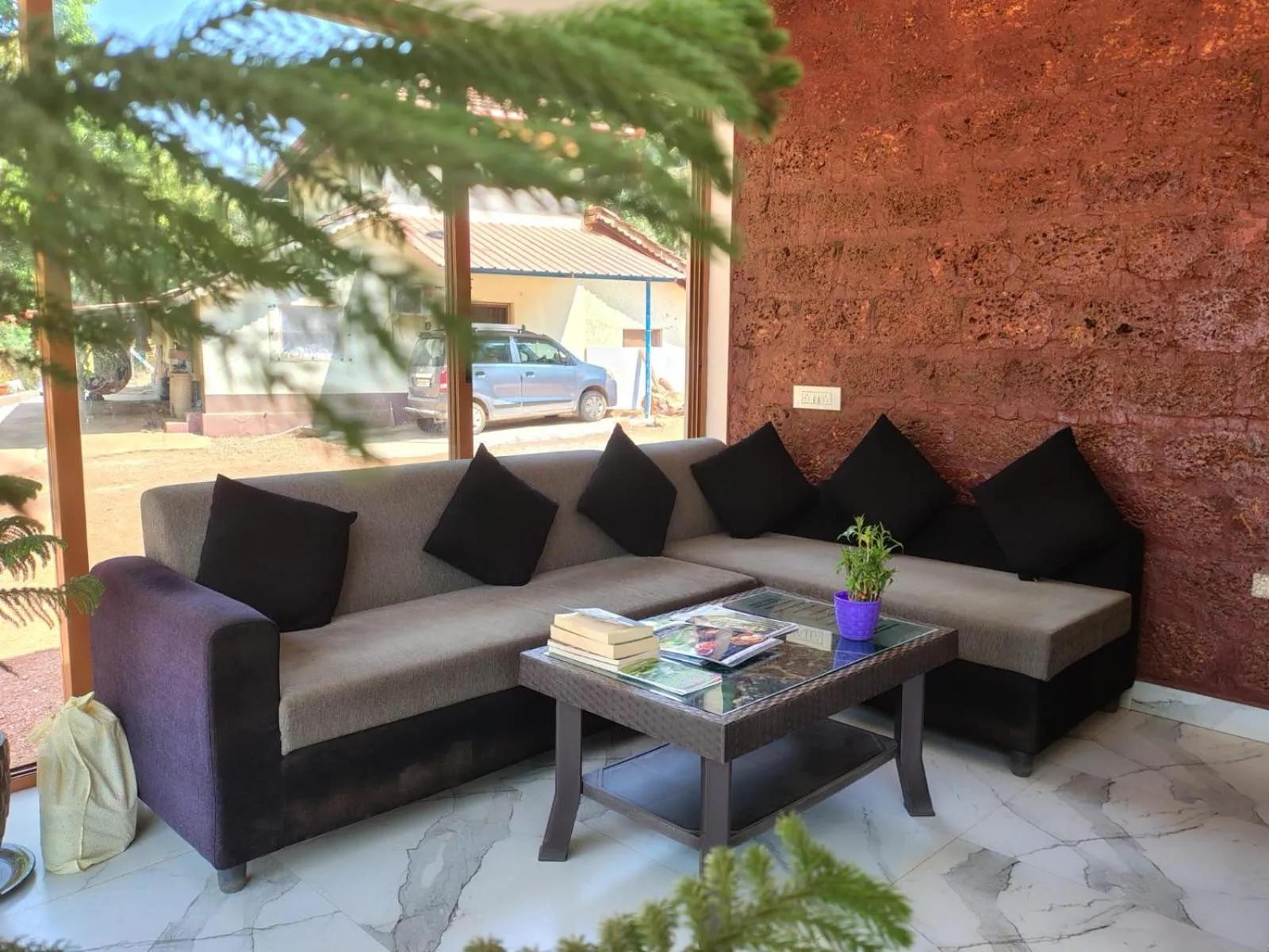 Living room in West Coast Gokarna