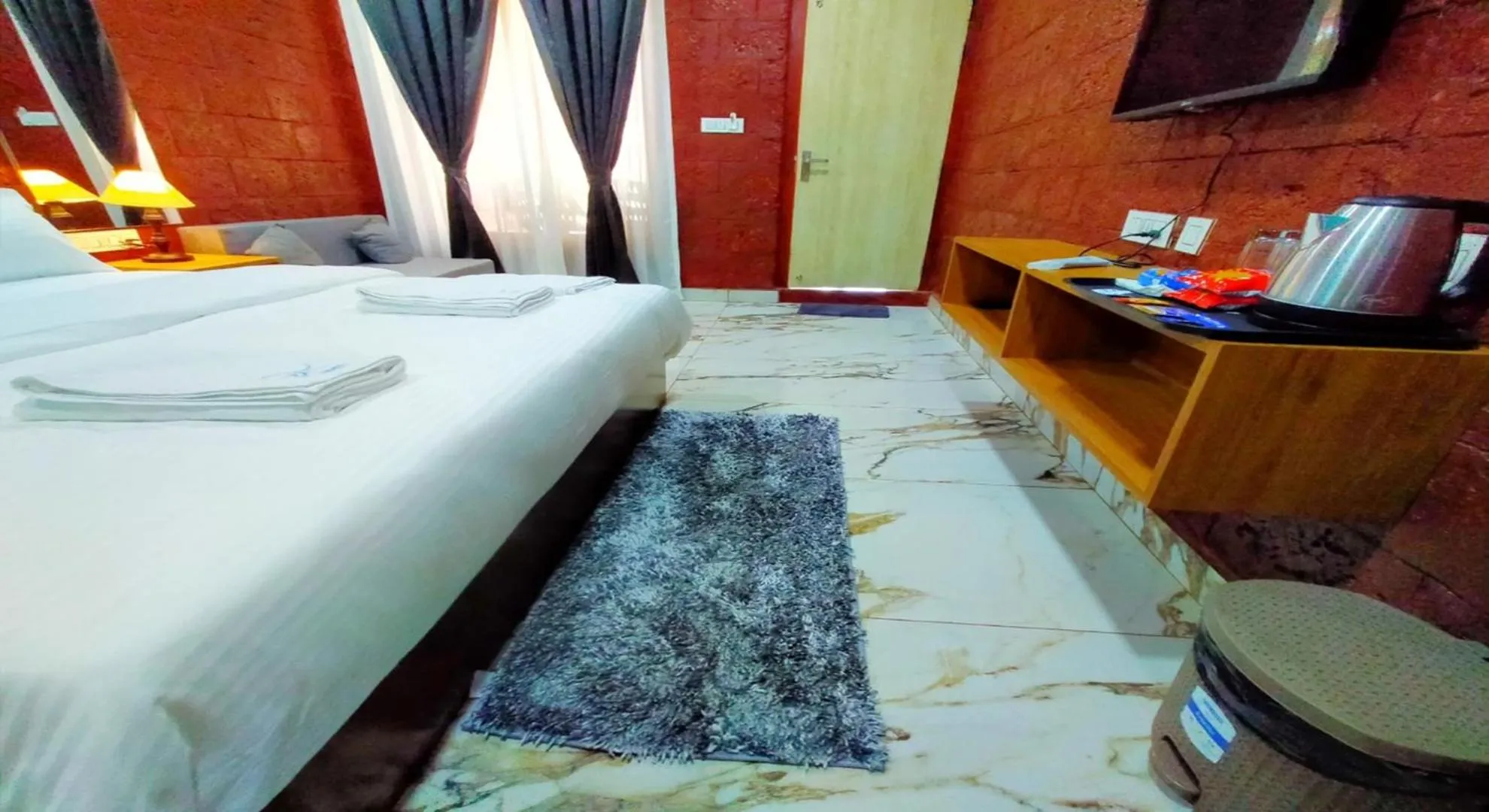 Photo of the whole room, Bed in West Coast Gokarna