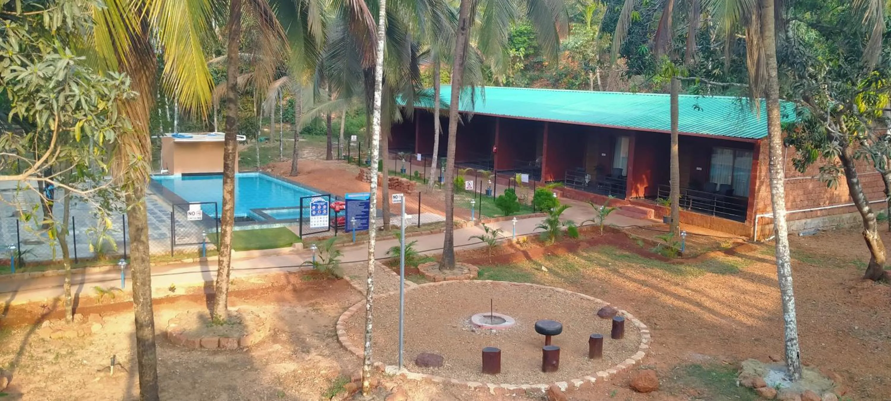 Garden view in West Coast Gokarna