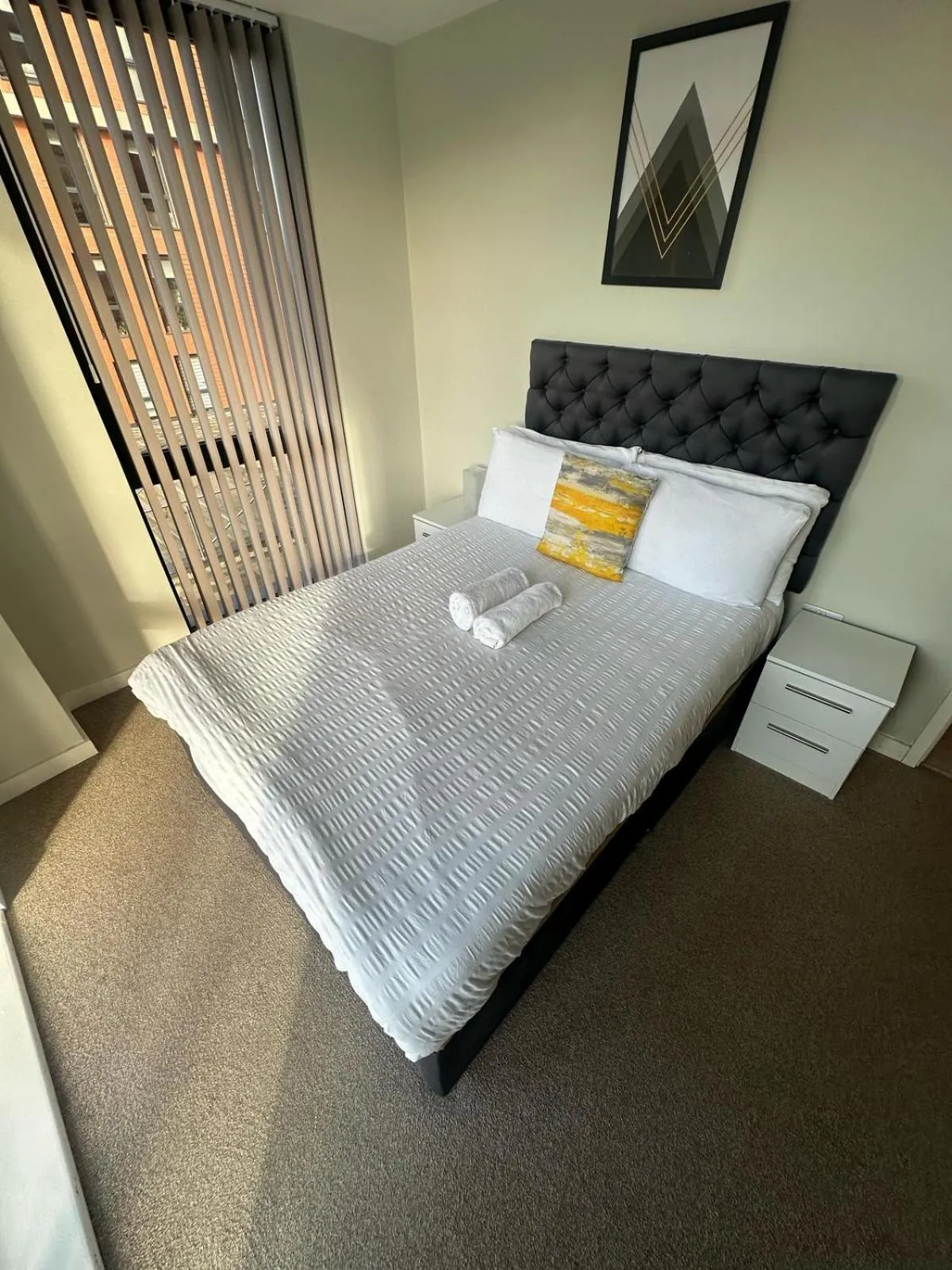 Bedroom, Bed in Adelphi Wharf Apartments by Beehosting