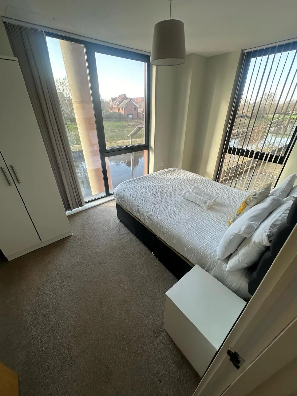 Bedroom, Bed in Adelphi Wharf Apartments by Beehosting