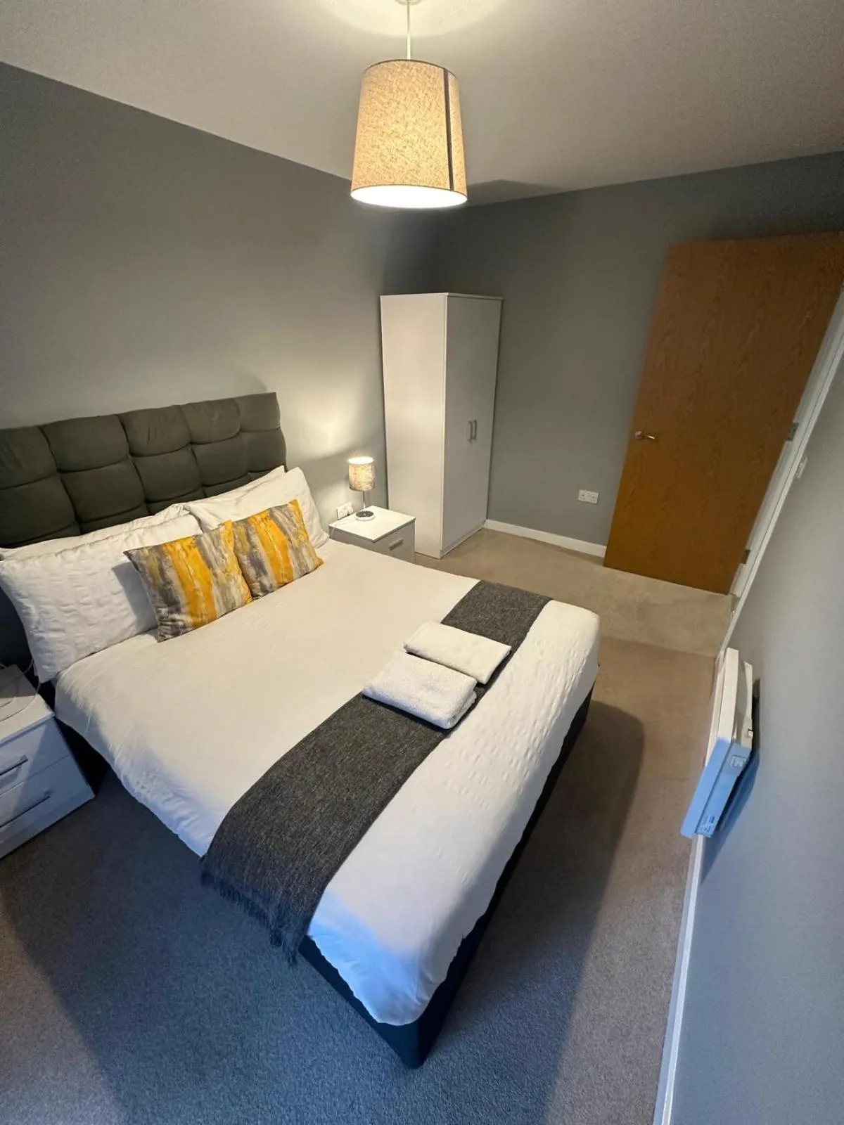 Bedroom, Bed in Adelphi Wharf Apartments by Beehosting