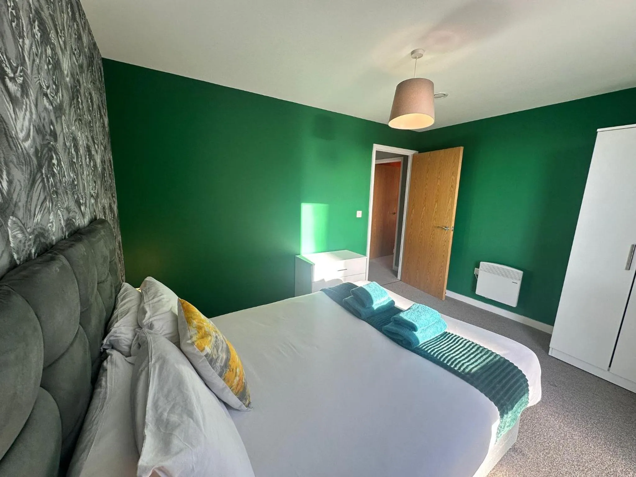 Bedroom, Bed in Adelphi Wharf Apartments by Beehosting