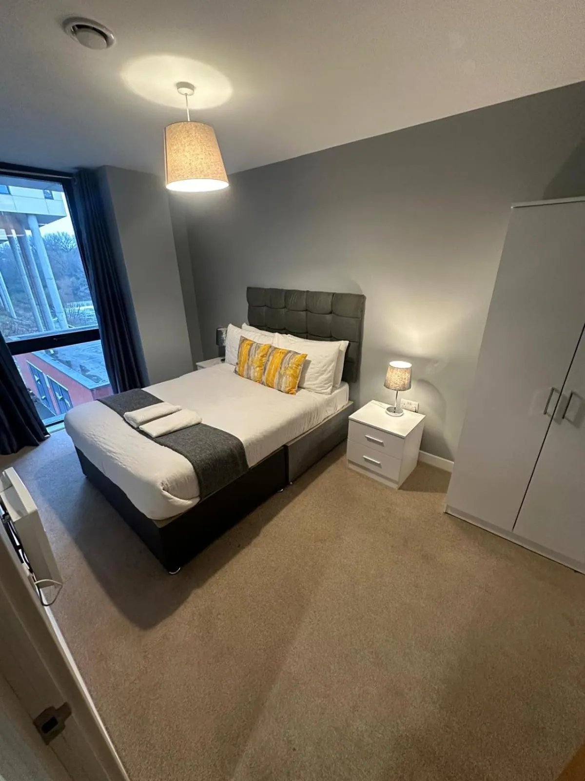 Bedroom, Bed in Adelphi Wharf Apartments by Beehosting
