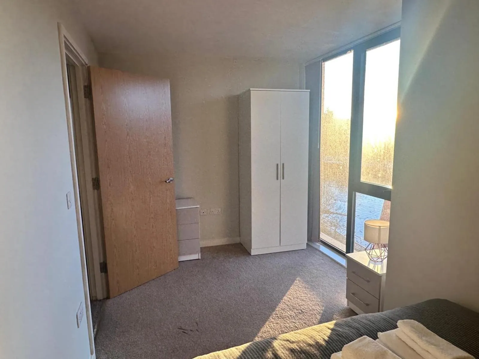 Bedroom, Bed in Adelphi Wharf Apartments by Beehosting