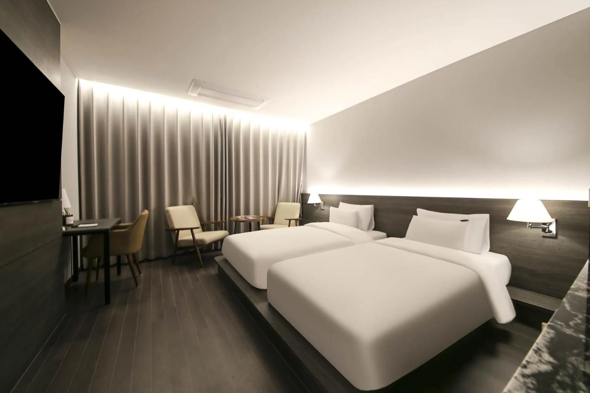 Bed in H Avenue Hotel Sangmu Branch